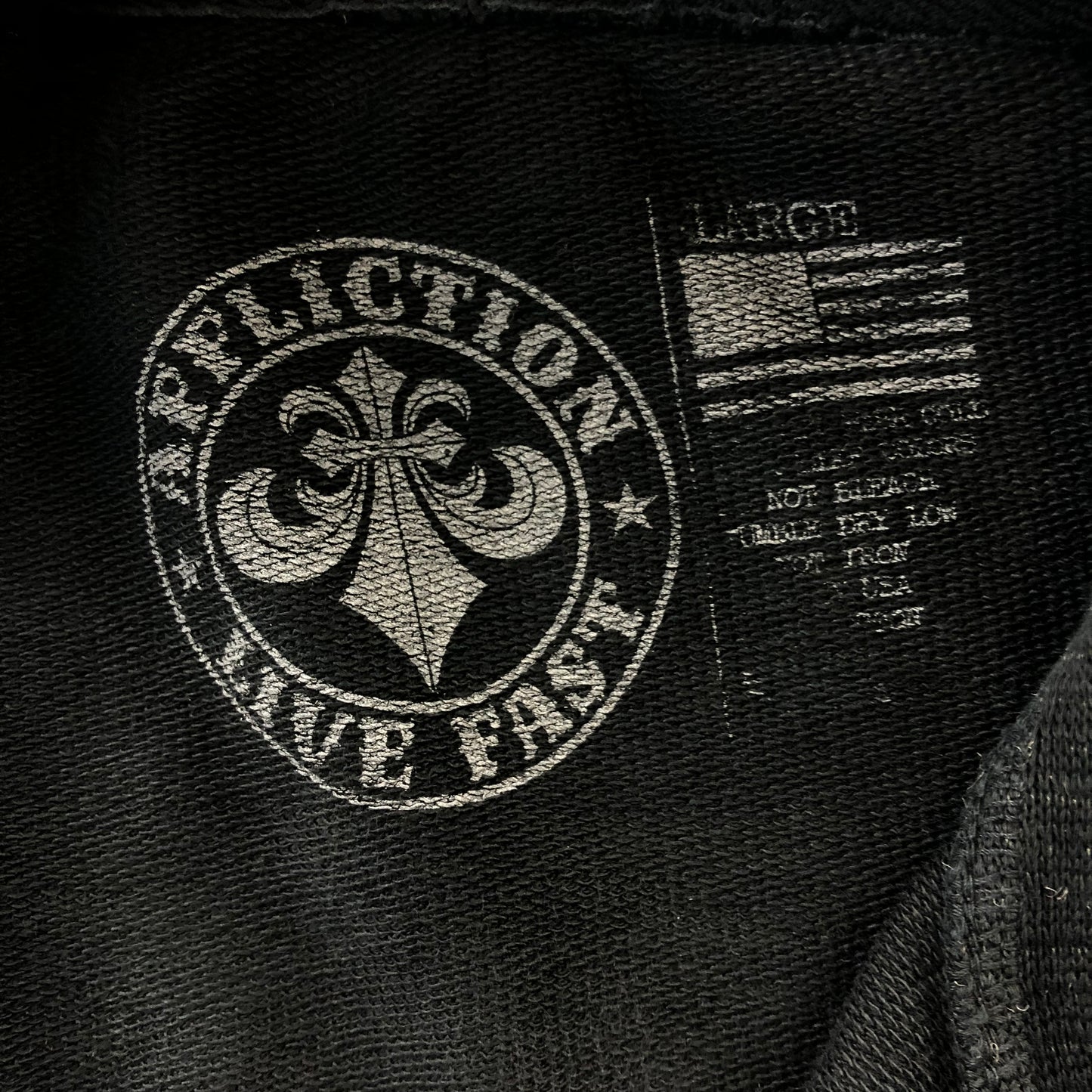 Affliction Live Fast Zip Sweatshirt L