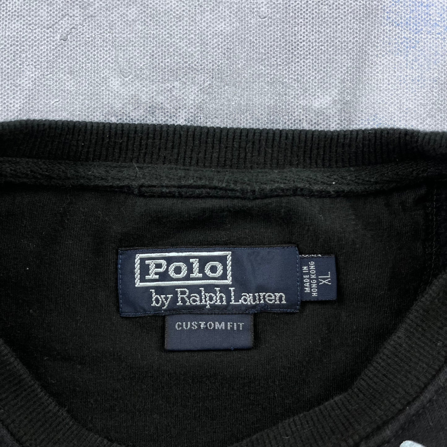 Vintage Polo Ralph Lauren Big Pony Elbow Patch Crewneck Sweatshirt XL