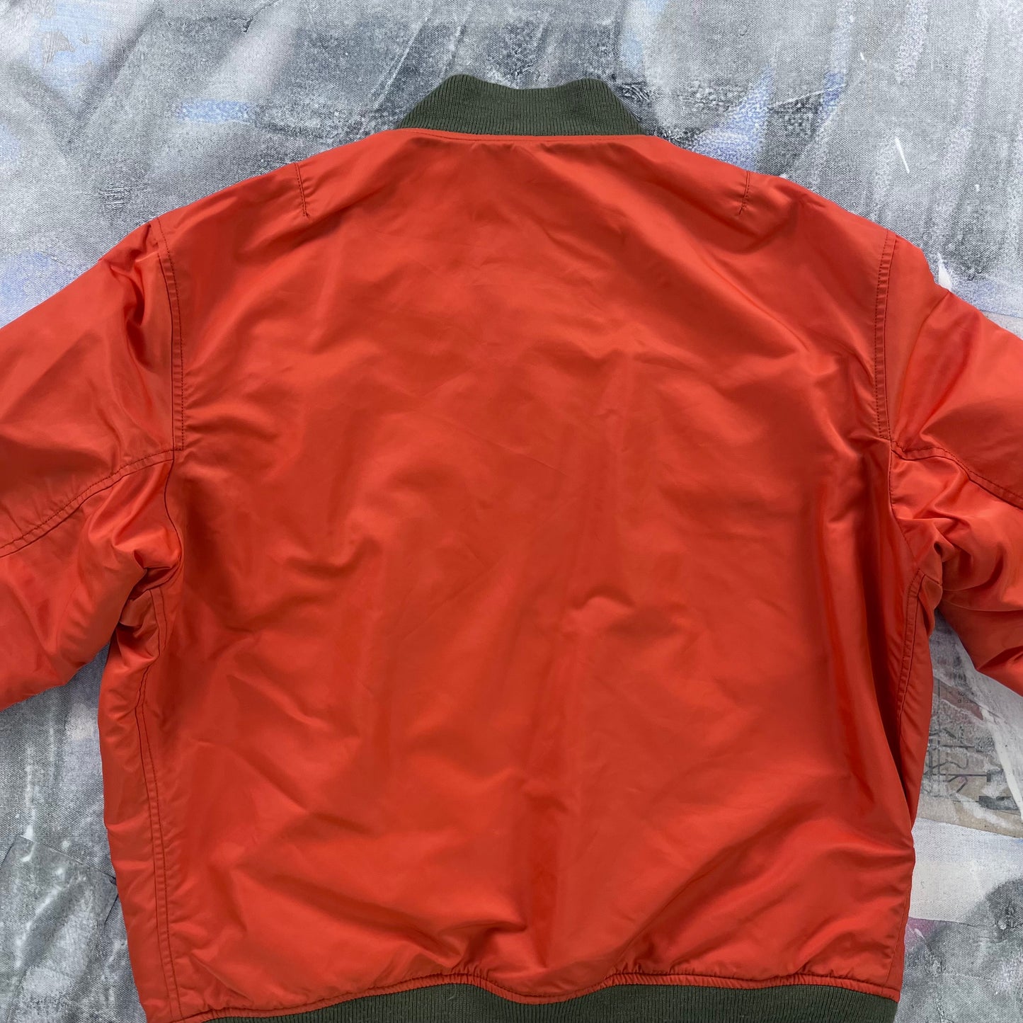 Vintage Ralph Lauren Reversible Flight MA-1 Bomber Zip Jacket XL