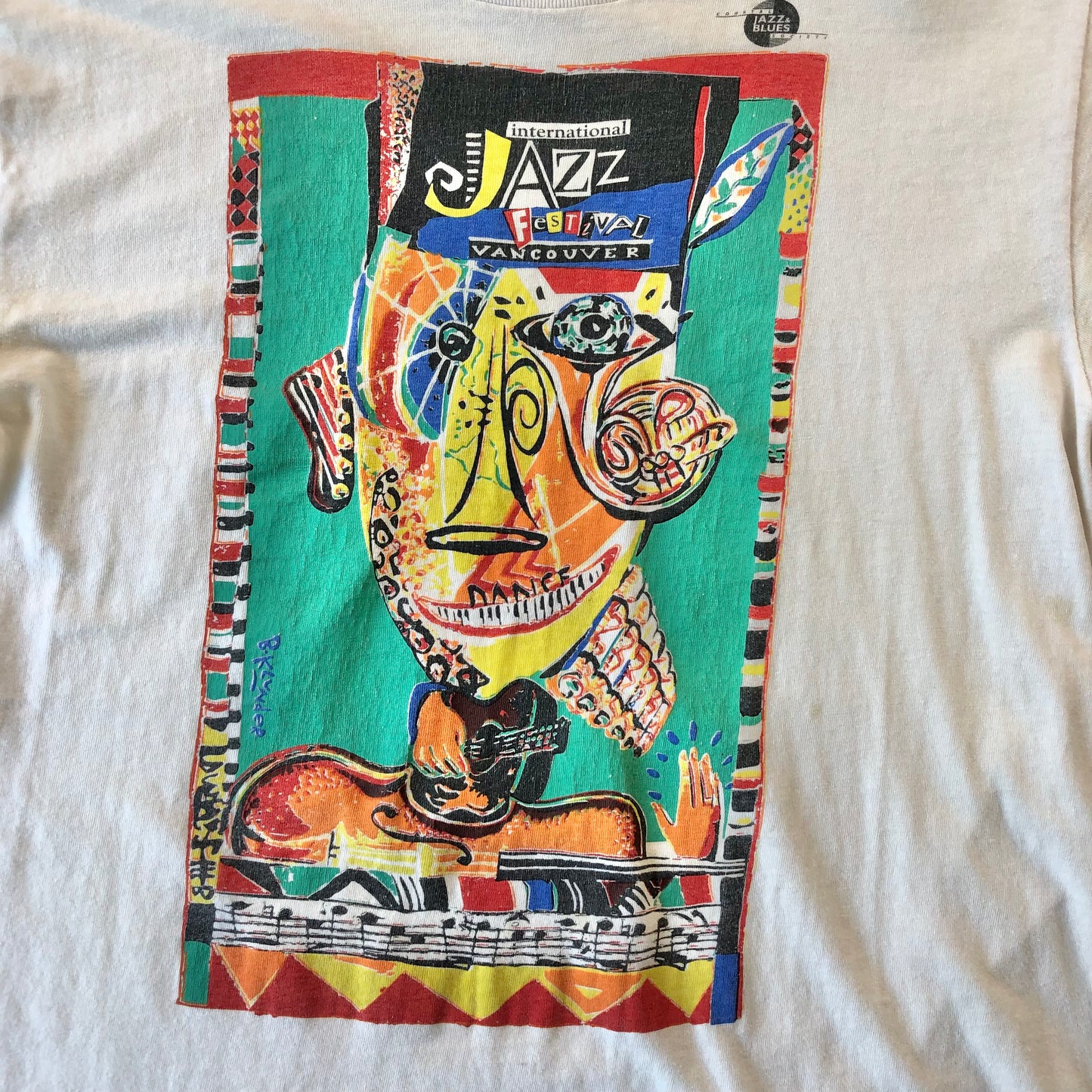 Vintage USA Barbara Klunder International Jazz Festival Vancouver T Shirt M