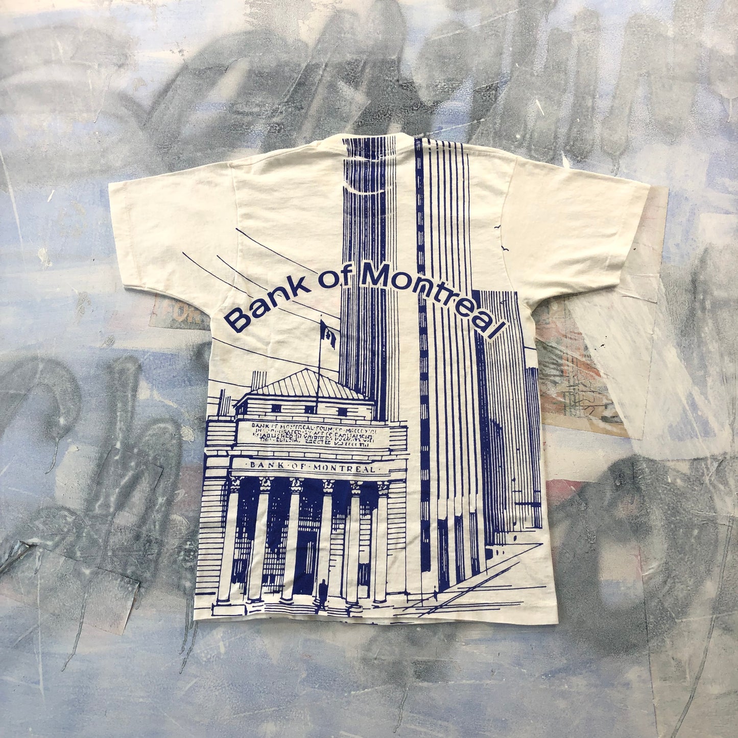 Vintage Bank Of Montreal USA T Shirt L