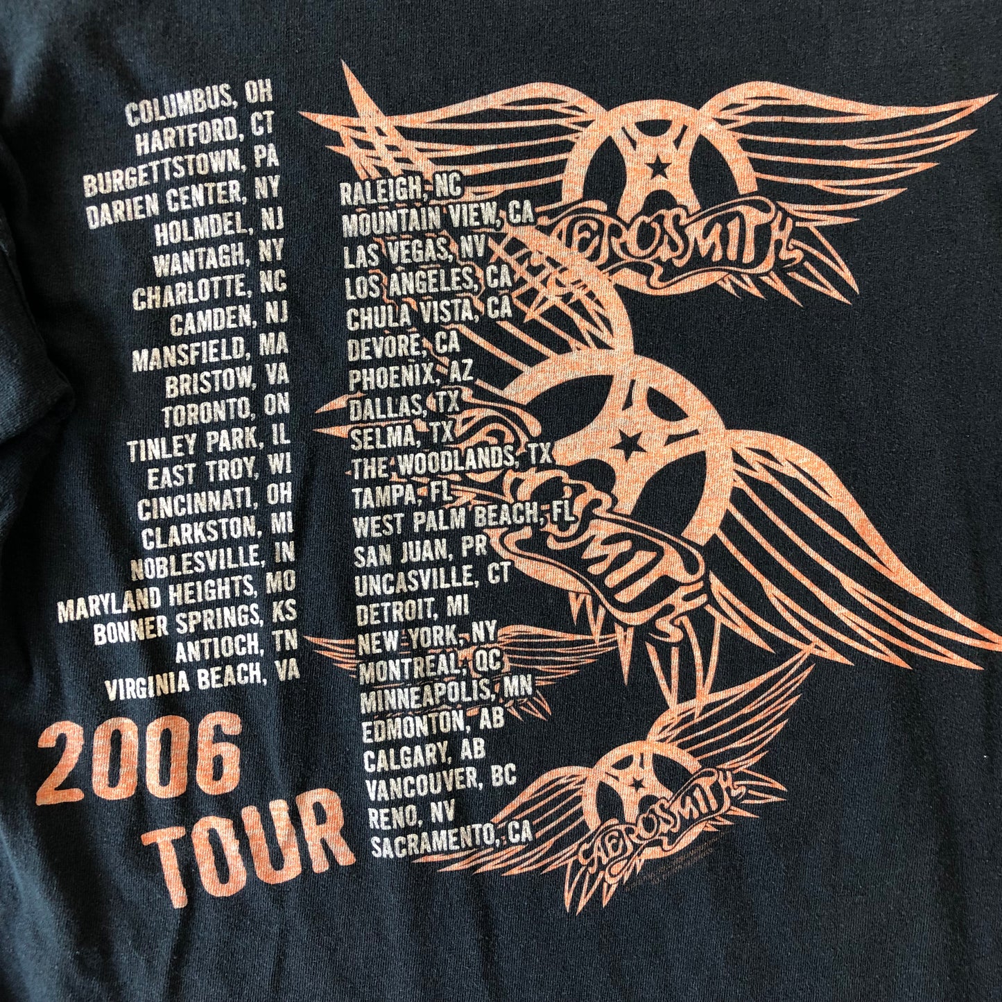 Vintage Aerosmith 2006 Tour Band T Shirt M