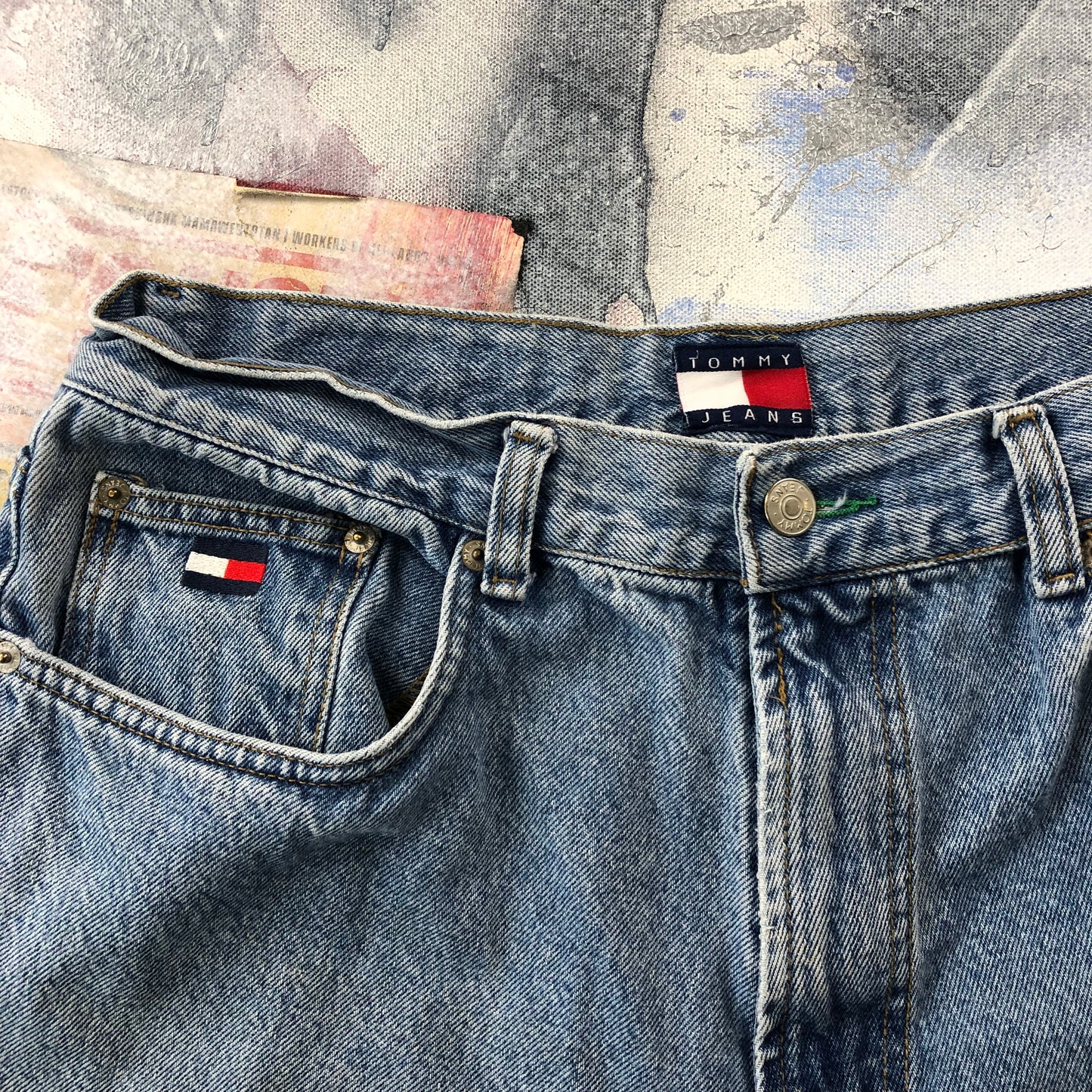 Vintage 90s Tommy Jeans USA Denim Jean Short W32