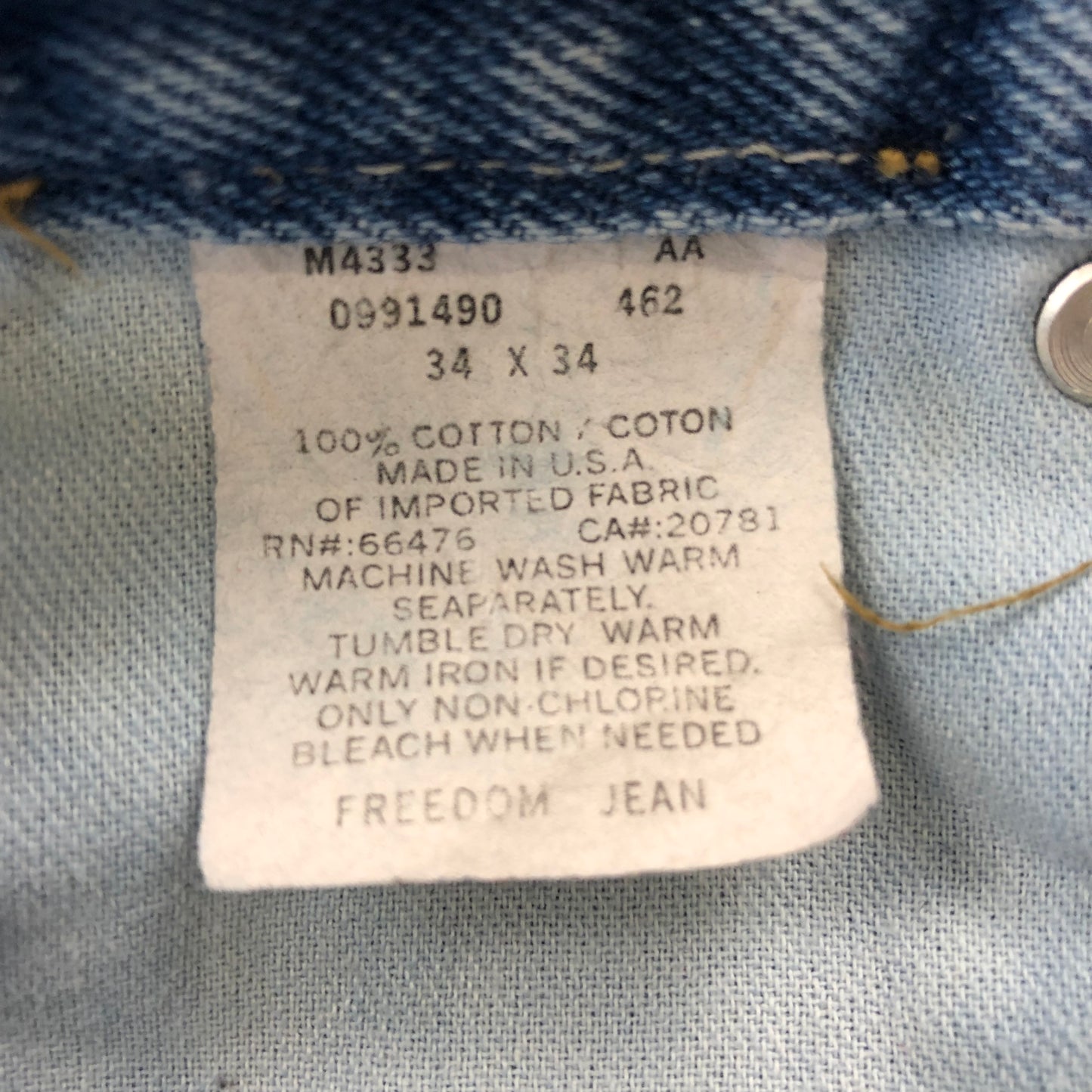 Vintage Tommy Hilfiger Distressed Straight Denim Jean W34