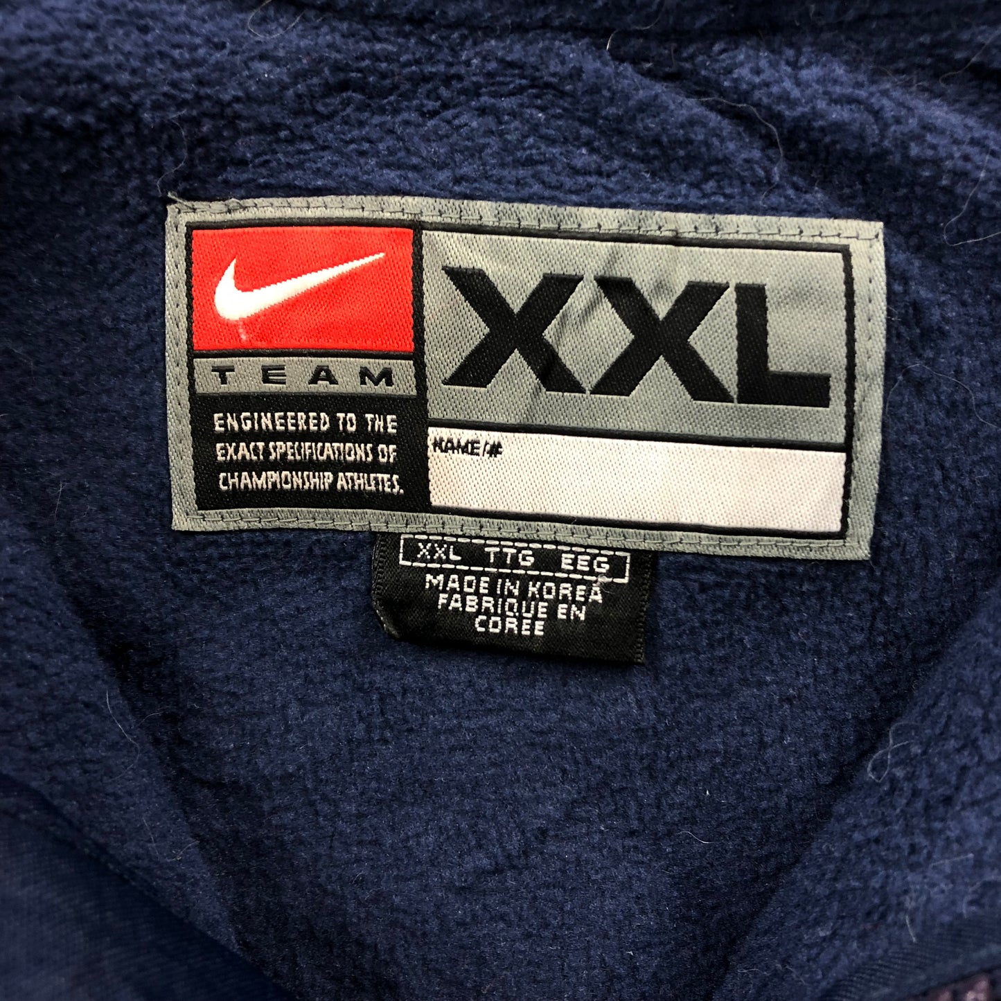 Vintage Nike Team NFL Denver Broncos Fleece Lined Zip Jacket XXL