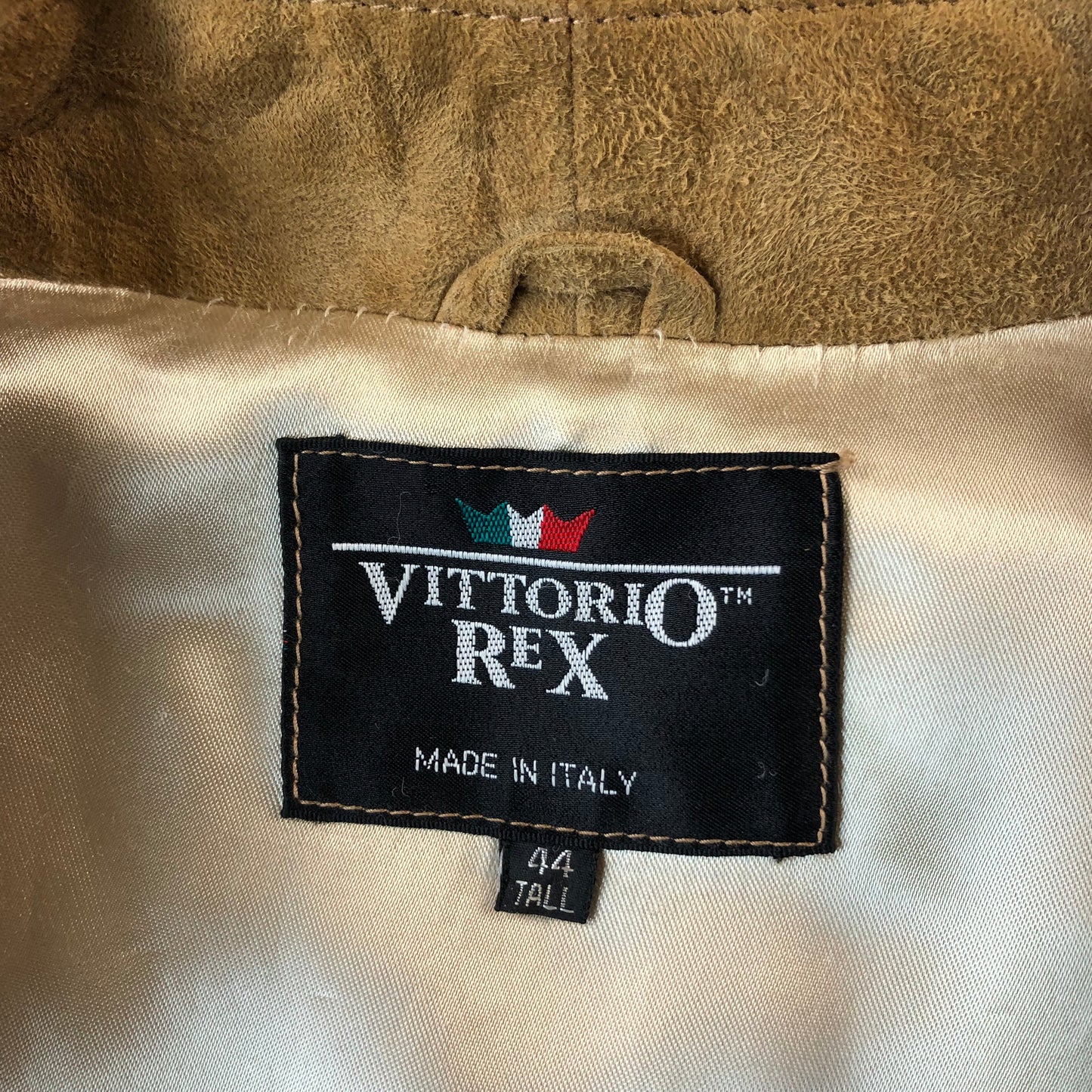 Vitorrio Rex Leather Zip Aviator Bomber Jacket