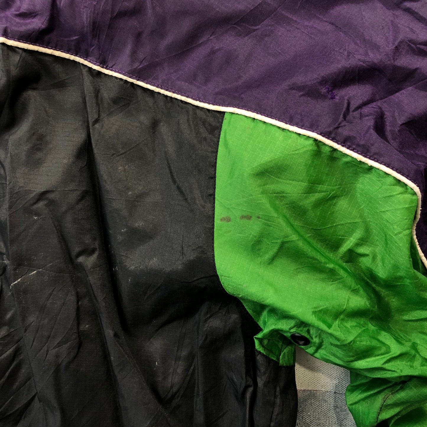 Tommy Hilfiger 90s Grunge Color Block Windbreaker Jacket XL