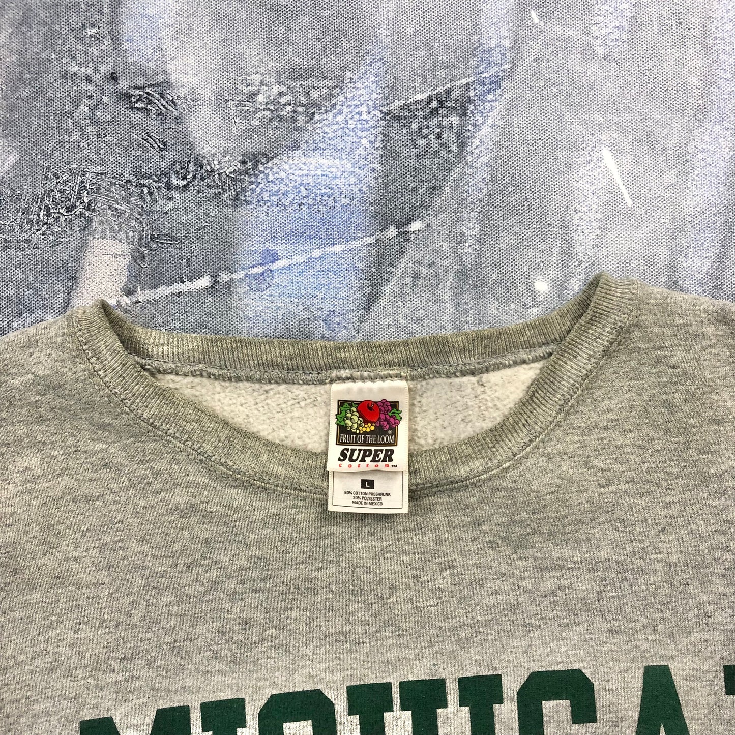 Michigan State Spartans Crewneck Sweatshirt L