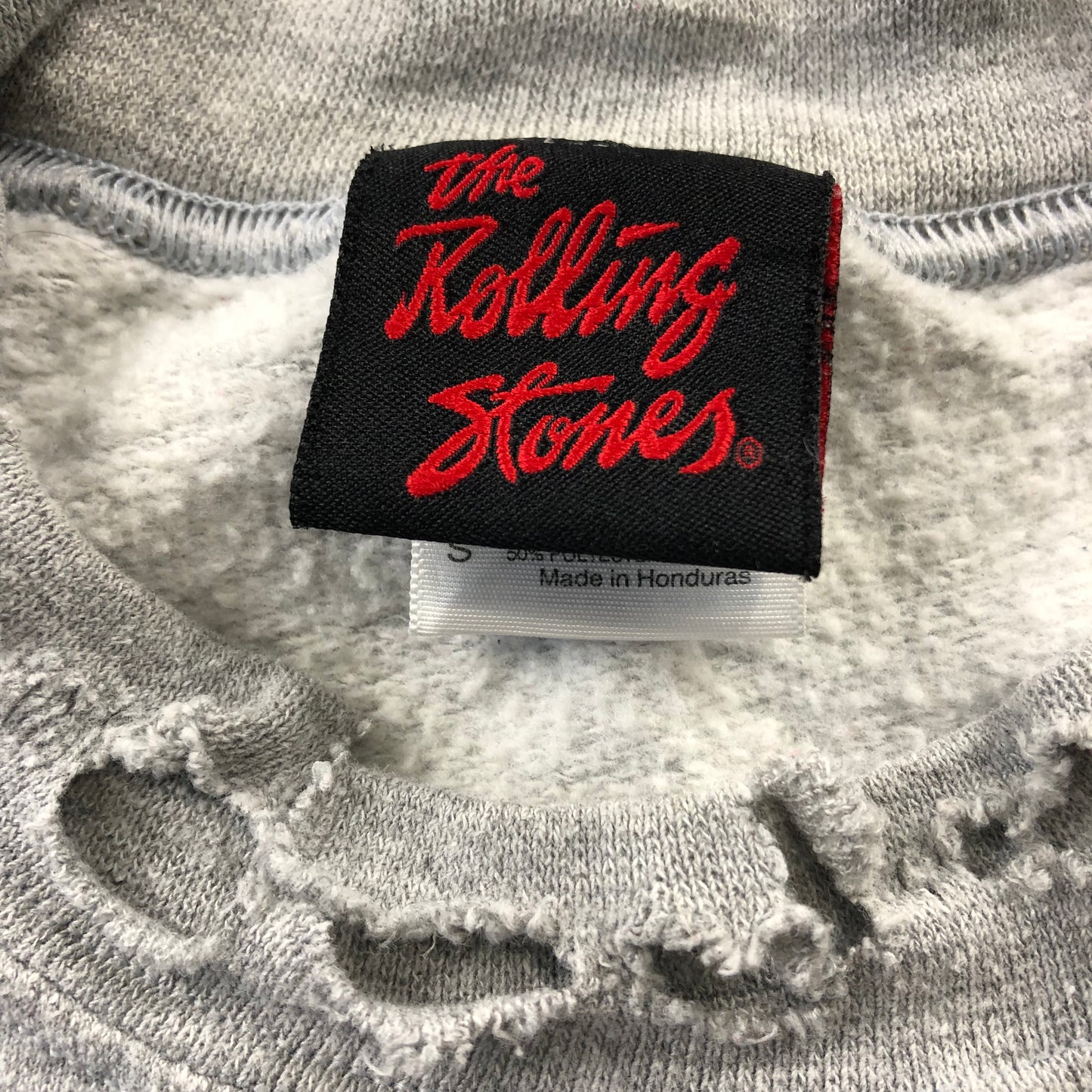 The Rolling Stones Distressed Style Crewneck Sweatshirt S
