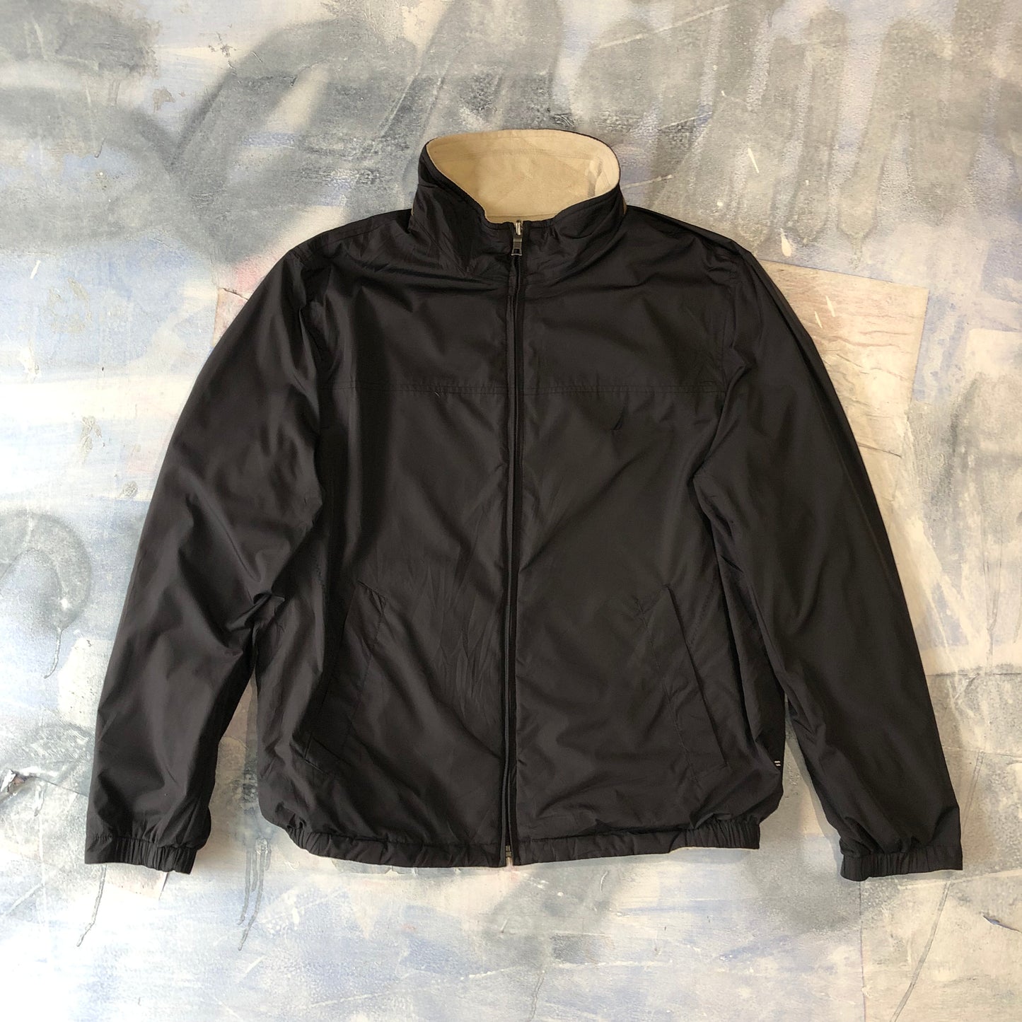 Nautica Fleece Lined Retro Zip Jacket L