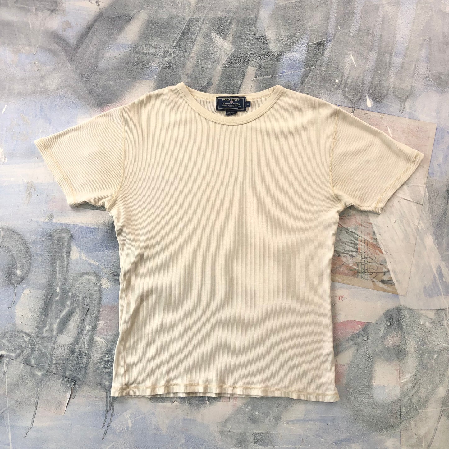 Ralph Lauren Polo Sport Waffle Knit Retro USA T Shirt M