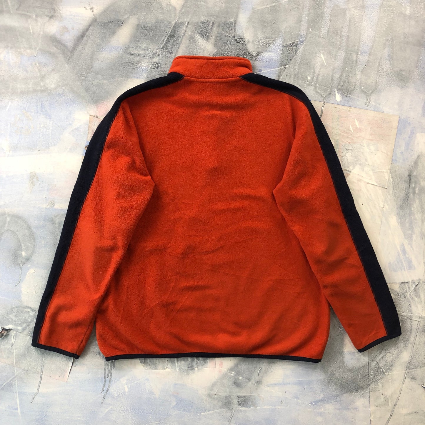 Nautica Jeans Company Quarter Zip Fleece Sweatshirt M