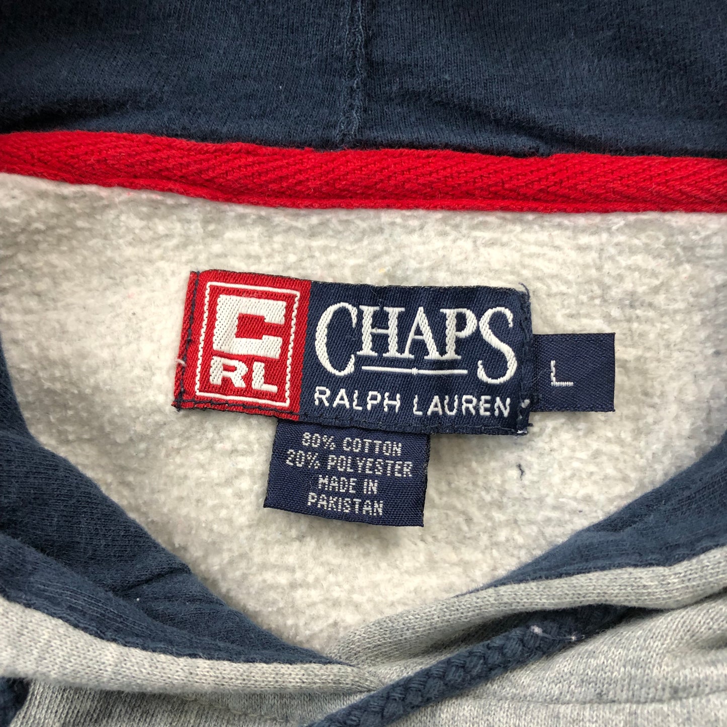 Vintage Ralph Lauren Chaps Athletic Dept Hoodie Sweatshirt L