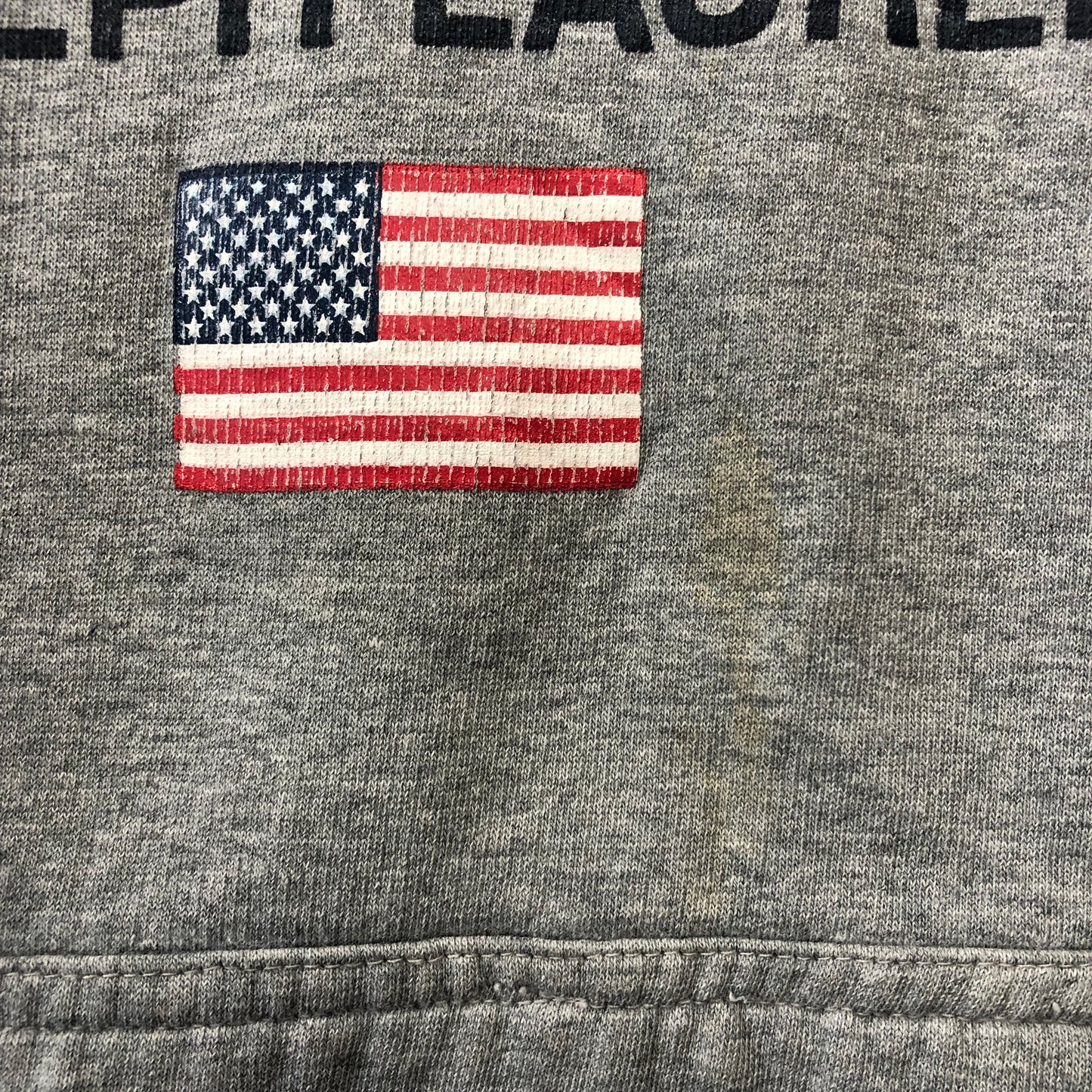 Ralph Lauren Chaps Athletic Dept Retro Hoodie Sweatshirt L