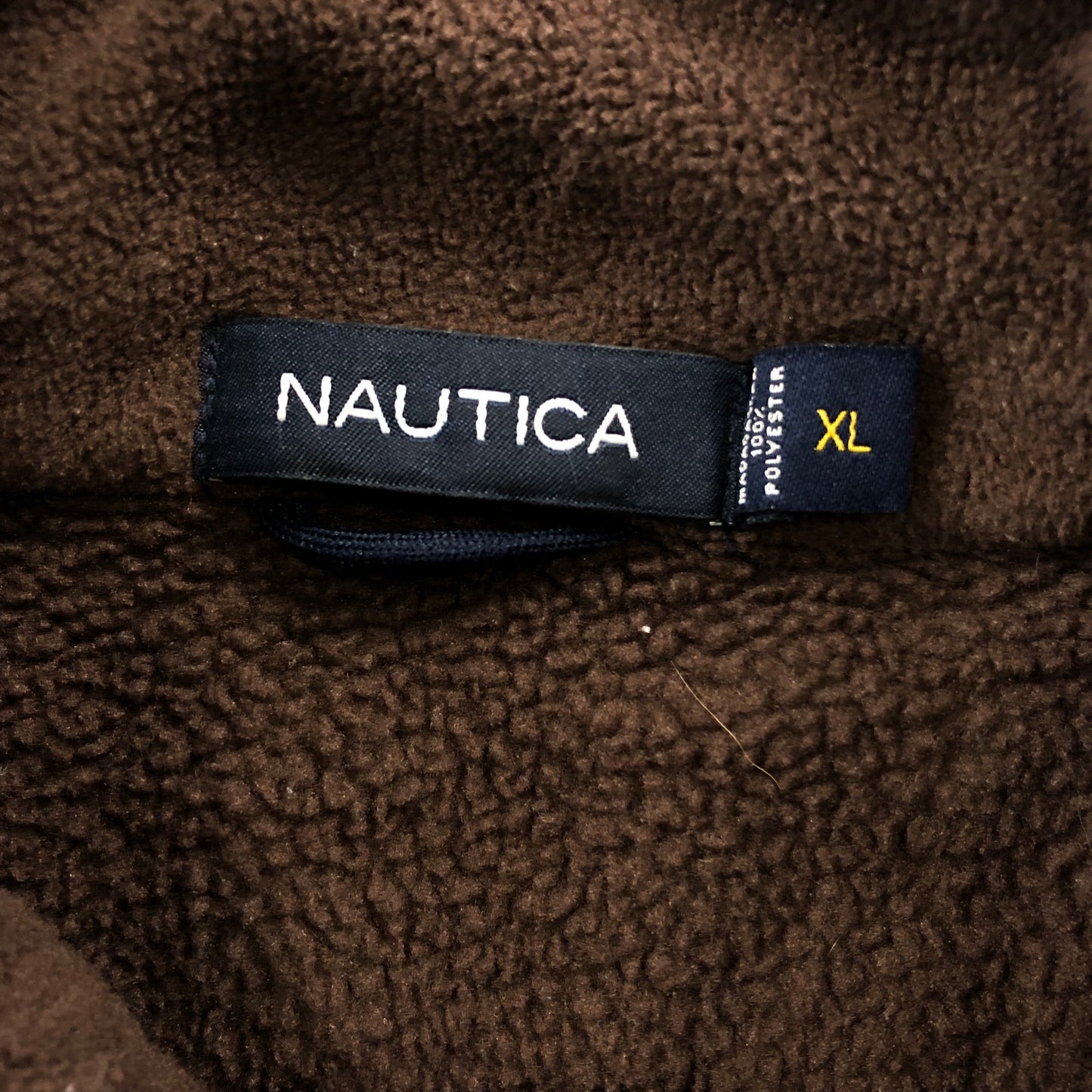 Vintage Nautica Quarter Zip Fleece Sweatshirt XL