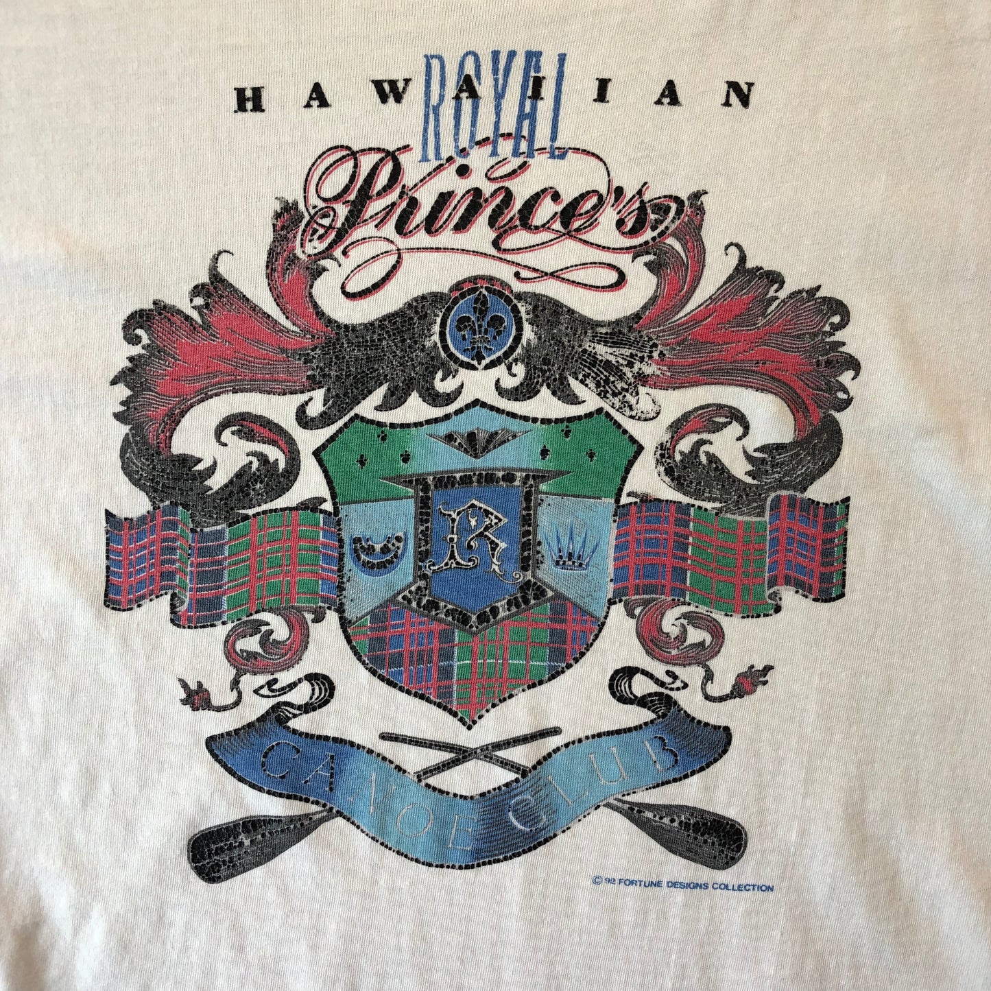 Vintage Hawaiian Royal Princes Canoe Club T Shirt XL