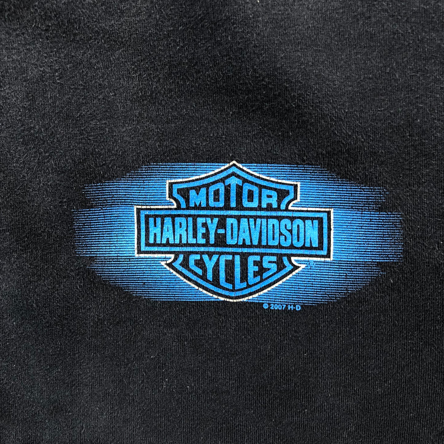 Harley Davidson Motrocycles Denali Wasilla Alaska Hoodie Zip Sweatshirt L