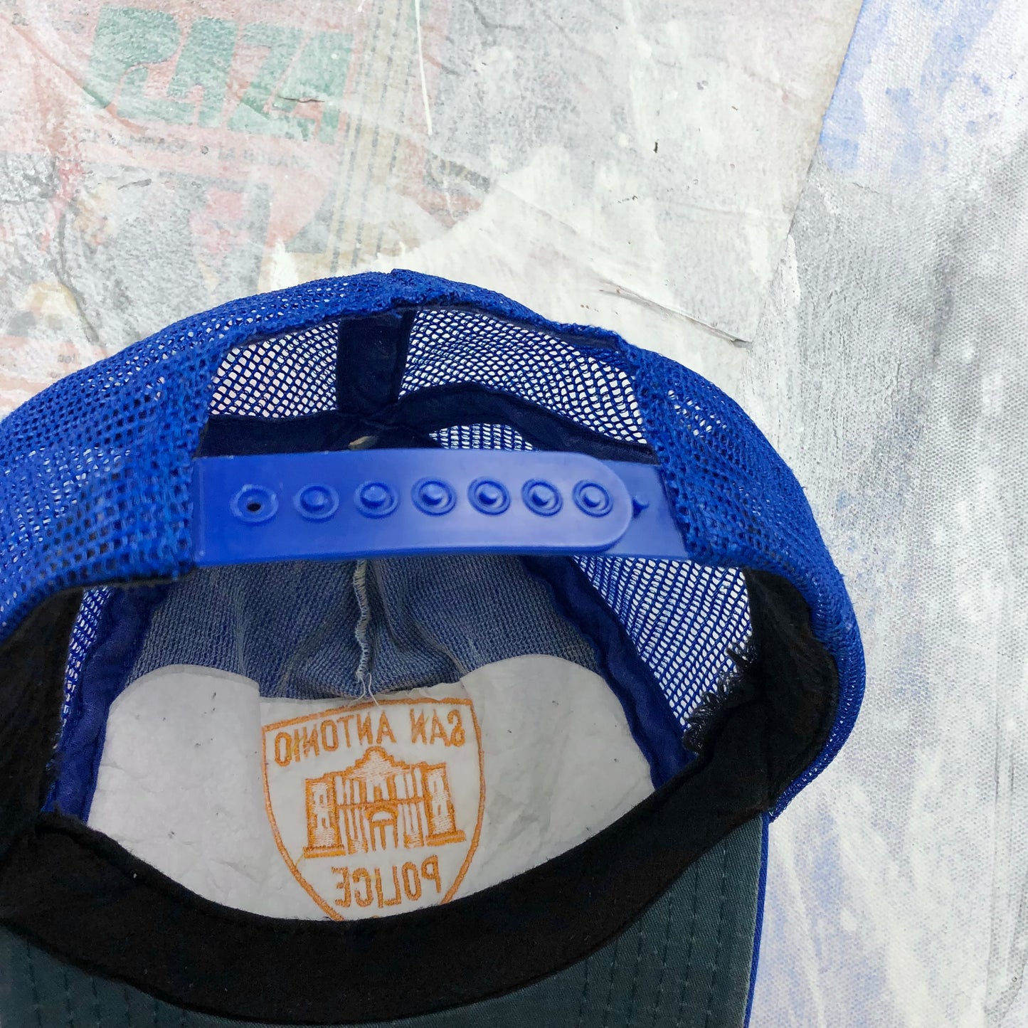 Vintage San Antonio Texas Police Trucker Snapback Hat
