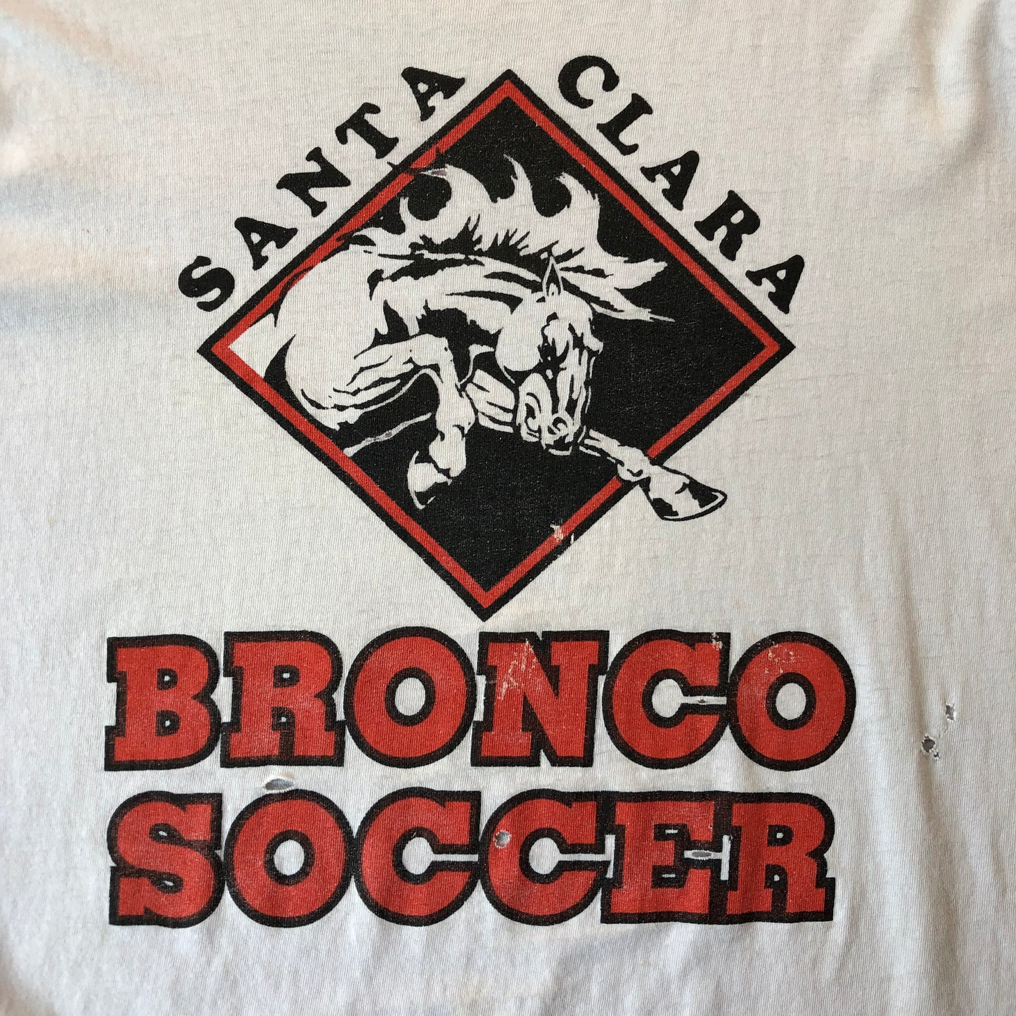 Vintage USA Lee Santa Clara University Bronco Soccer T Shirt XL