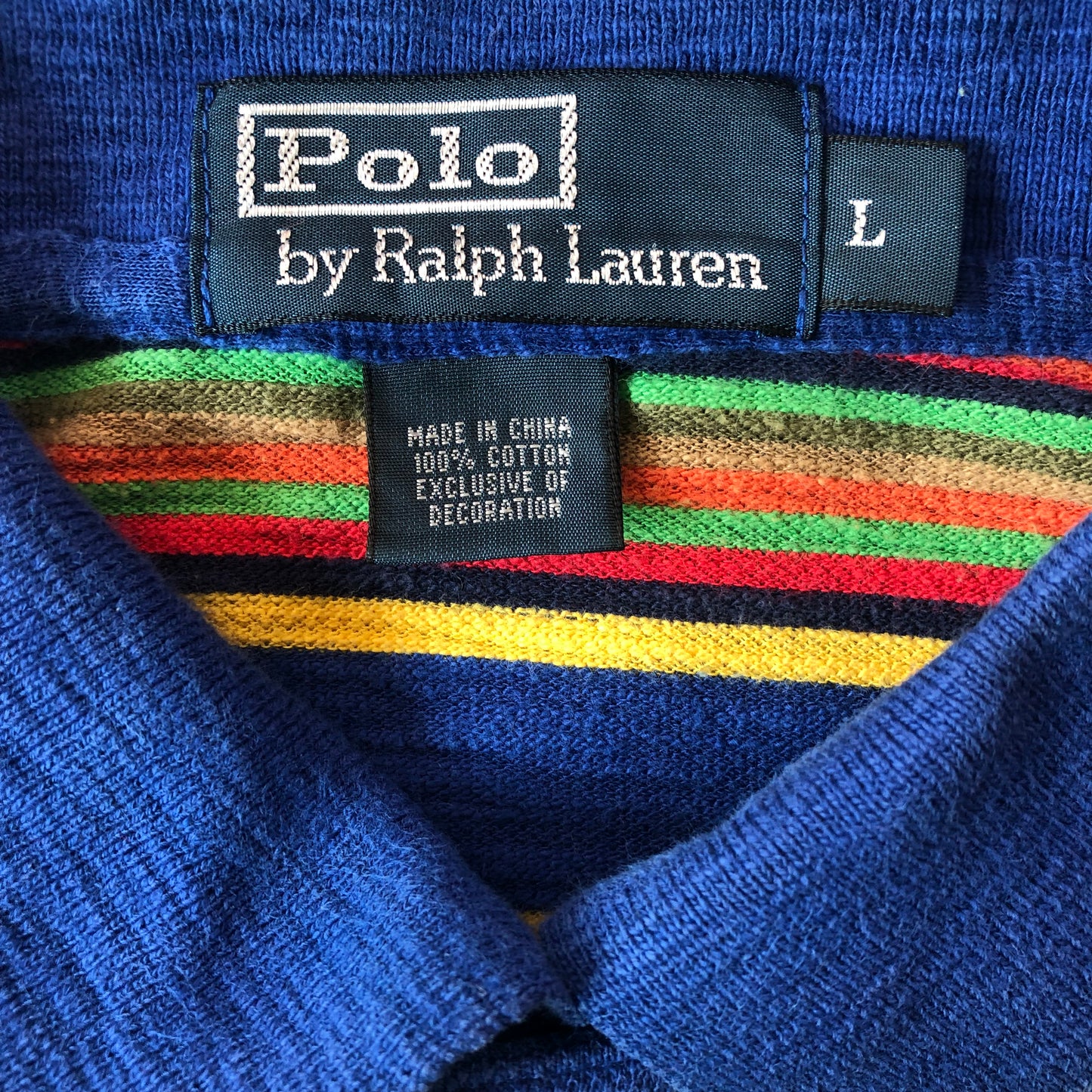 Vintage Polo Ralph Lauren Striped Polo Shirt L