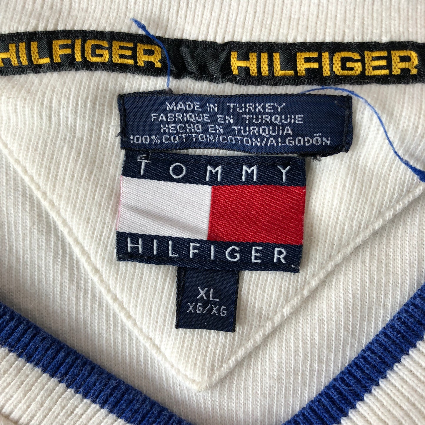 Vintage Tommy Hilfiger V Neck Sweater XL