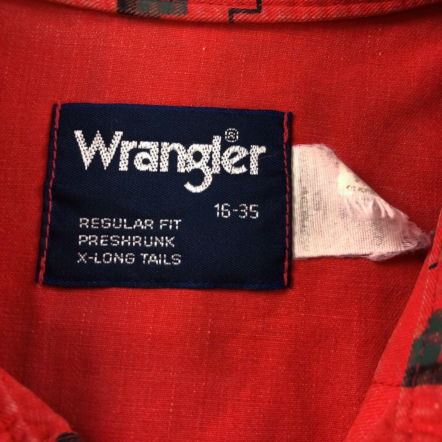 Vintage Wrangler Aztec Brushpopper Frontier Series Wester Shirt L