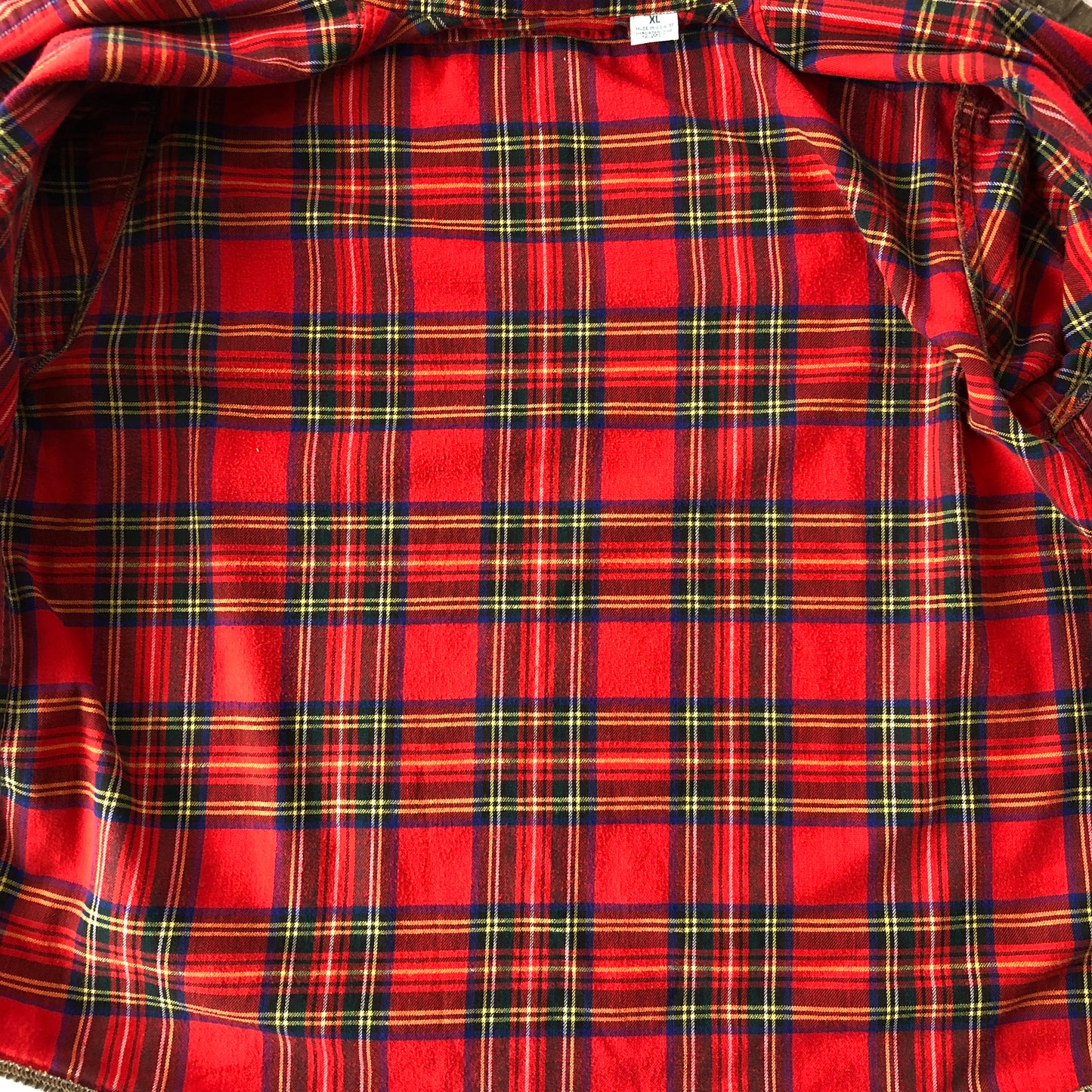 L.L Bean USA Plaid Lined Flannel Button Shirt XL