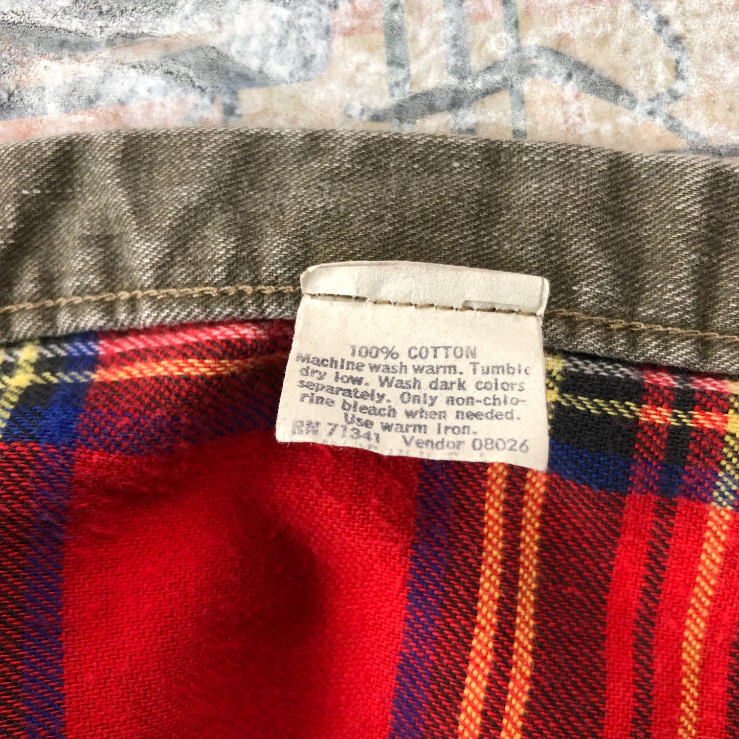 L.L Bean USA Plaid Lined Flannel Button Shirt XL