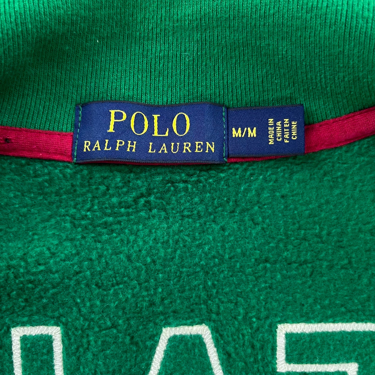 Polo Ralph Lauren Italy Track & Field Flags Big Pony Full Zip Sweatshirt M
