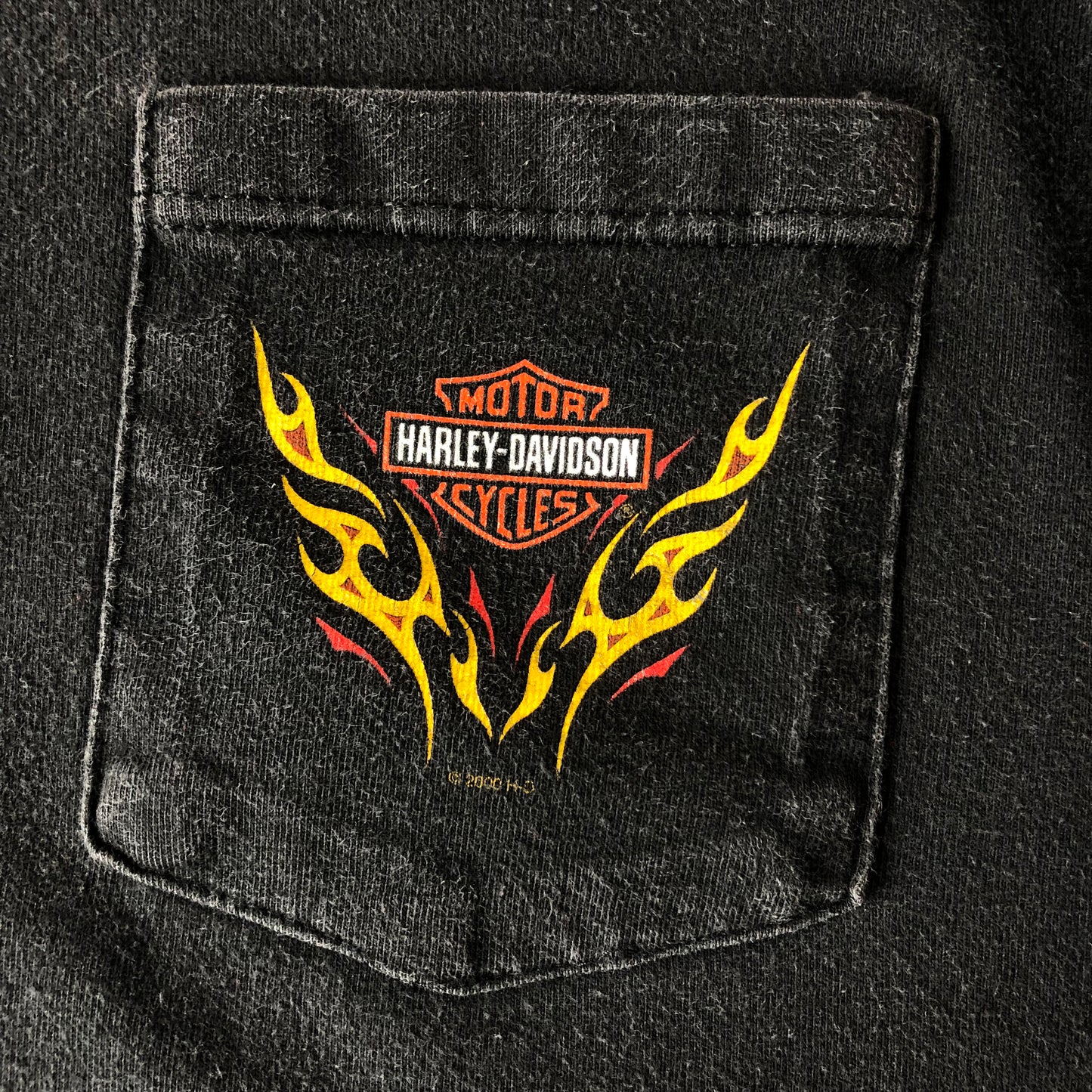 Vintage USA Harley Davidson Motorcycles Pacific Hawaii Pocket T Shirt XL