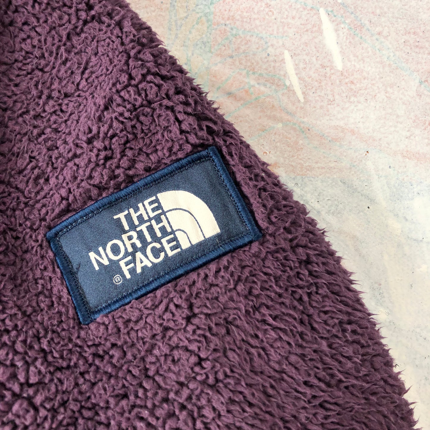 Vintage The North Face Campshire Quarter Zip Hooded Fleece Sweatshirt L (Womens)