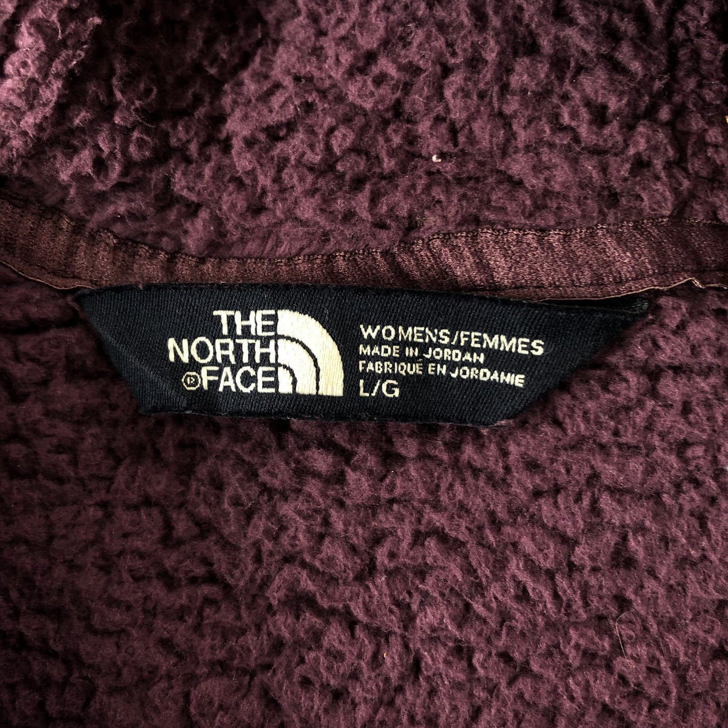 Vintage The North Face Campshire Quarter Zip Hooded Fleece Sweatshirt L (Womens)