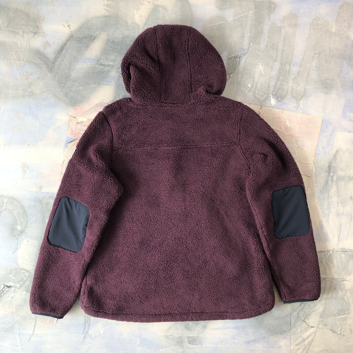 Vintage The North Face Campshire Quarter Zip Hooded Fleece Sweatshirt L (Womens)