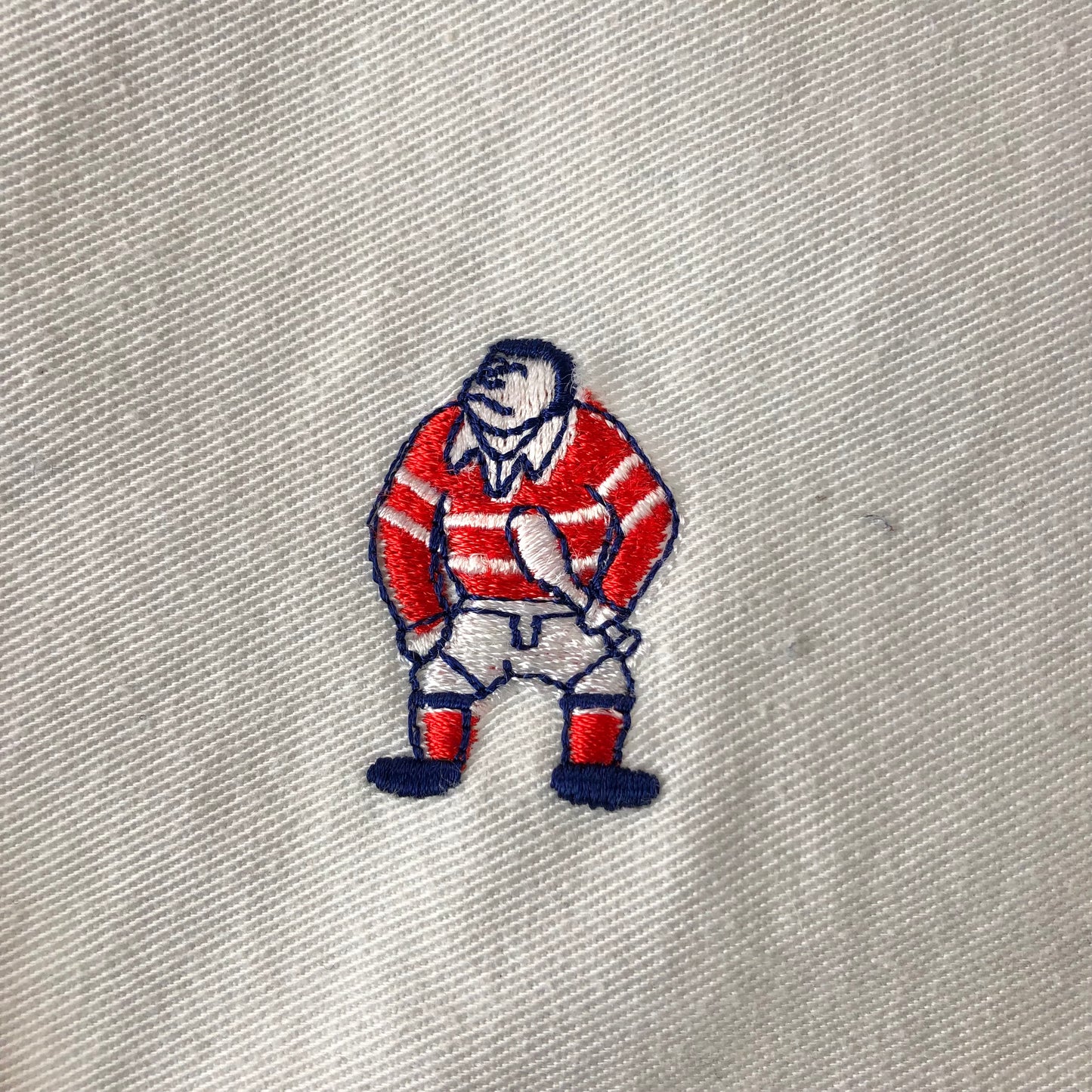 Vintage 90s Barbarian The Real One British Columbia Long Sleeve Rugby Polo Quarter Zip Sweatshirt L