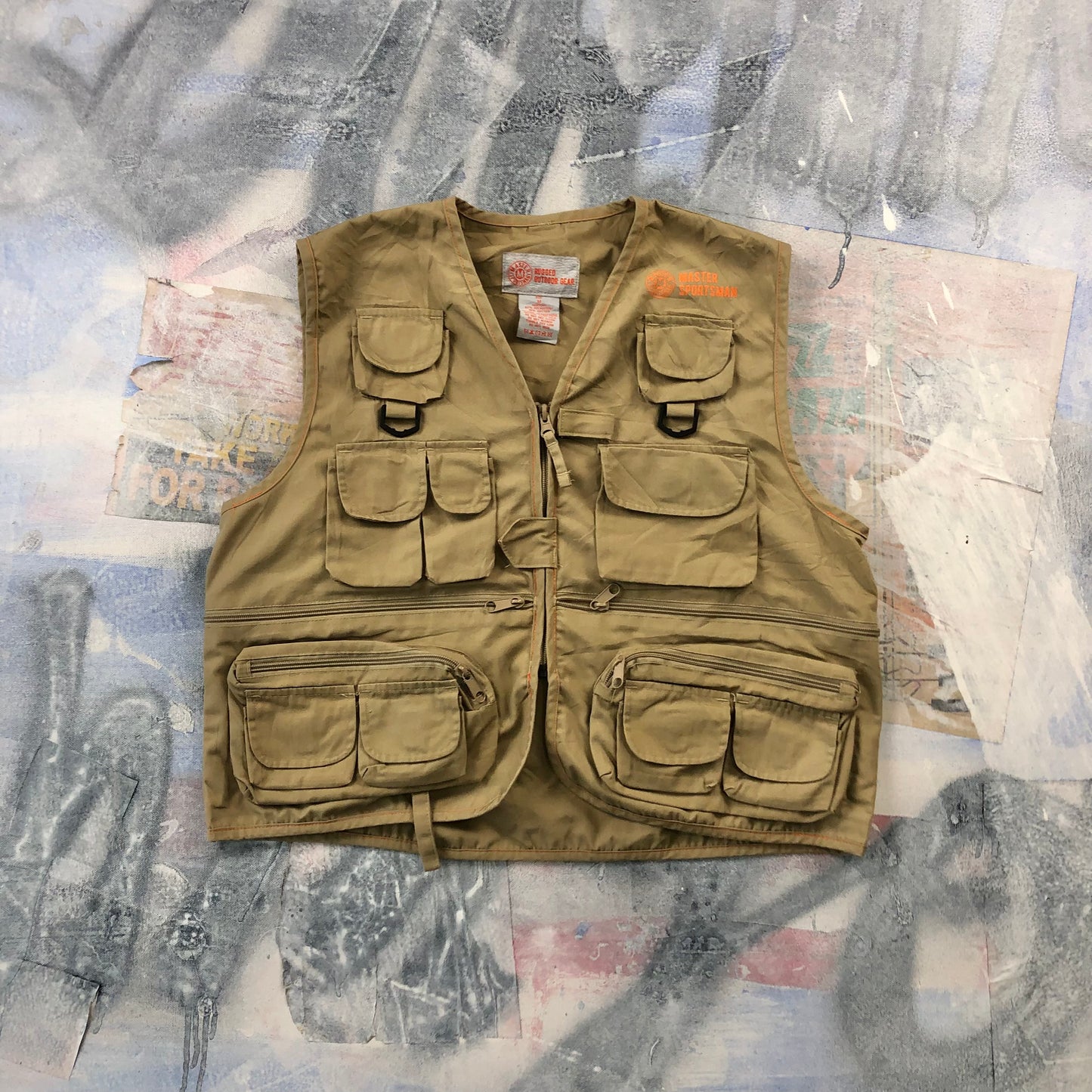 Master Sportsman Rugged Gear Hunting Fishing Vest M