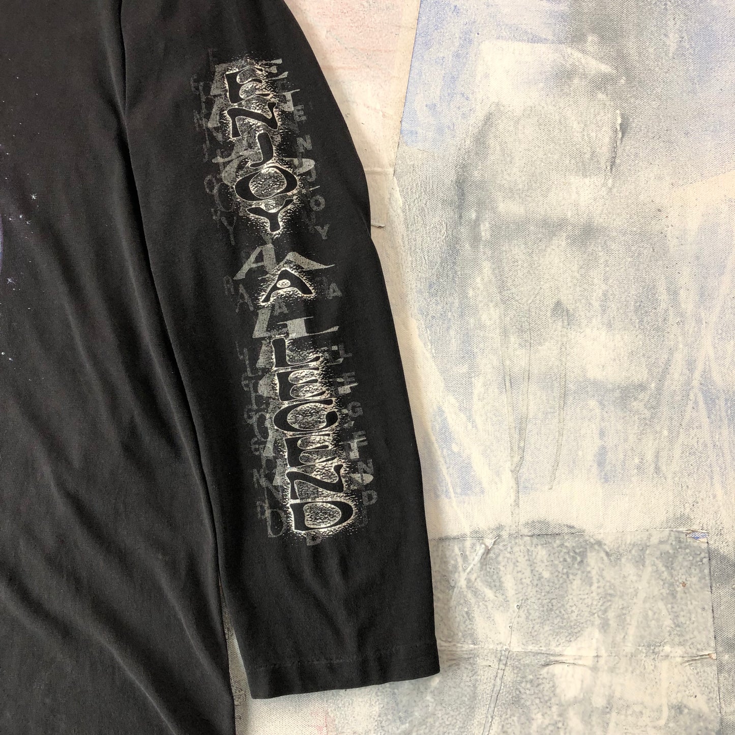 Vintage Y2K Metal Heaven Howling Lone Wolf Enjoy A Legend T Shirt XL