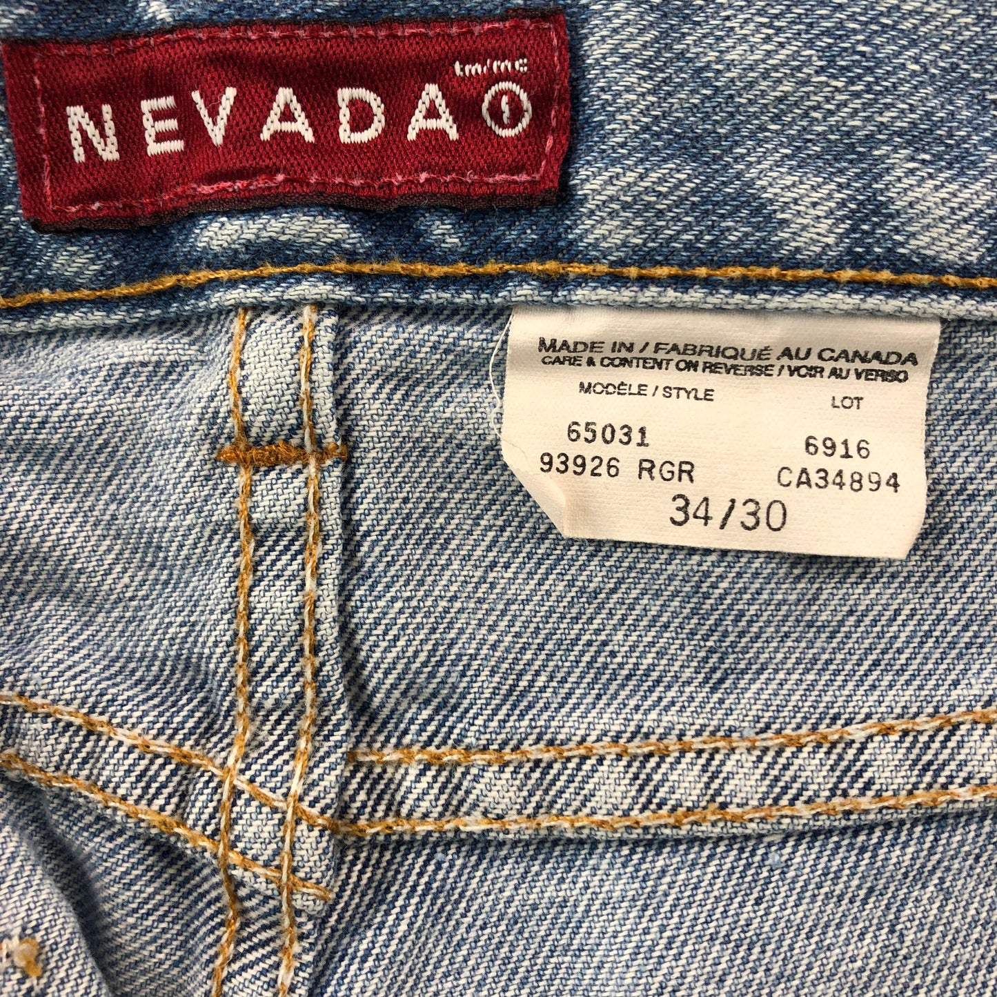 Nevada Relaxed Fit Jean W34