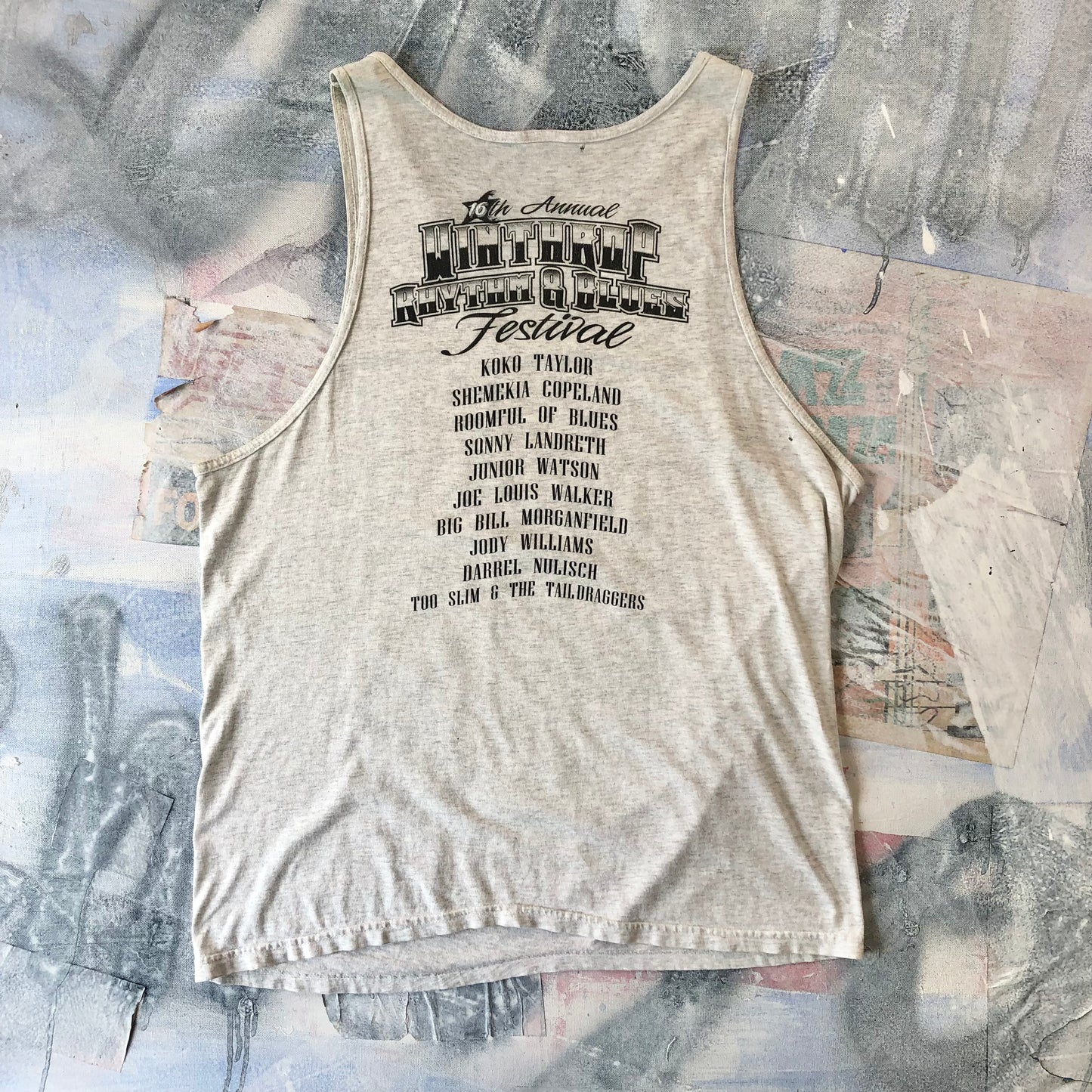 Vintage 16th Annual Winthrop Rhythm & Blues Festival Tank Top L