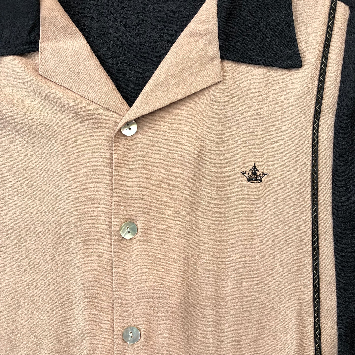 DaVinci Camp Collar Rockabilly Button Shirt L