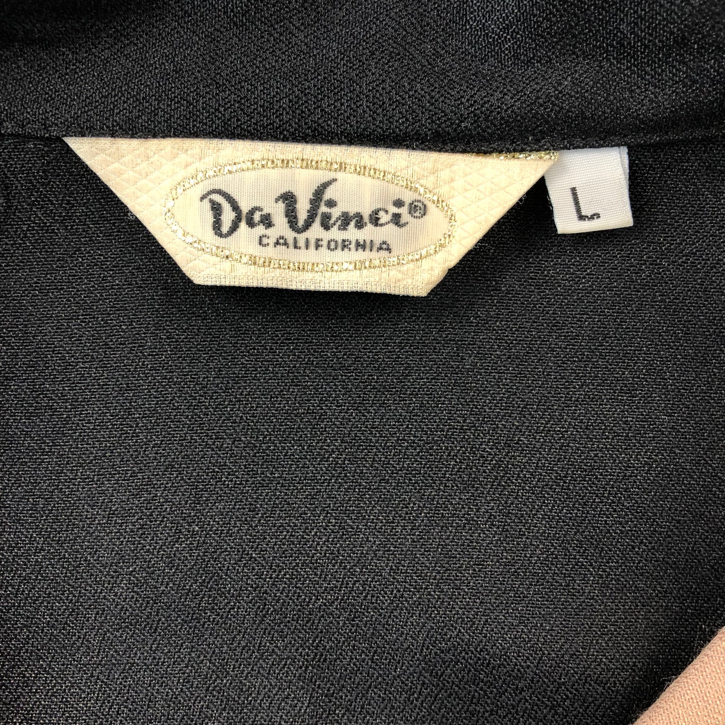 DaVinci Camp Collar Rockabilly Button Shirt L