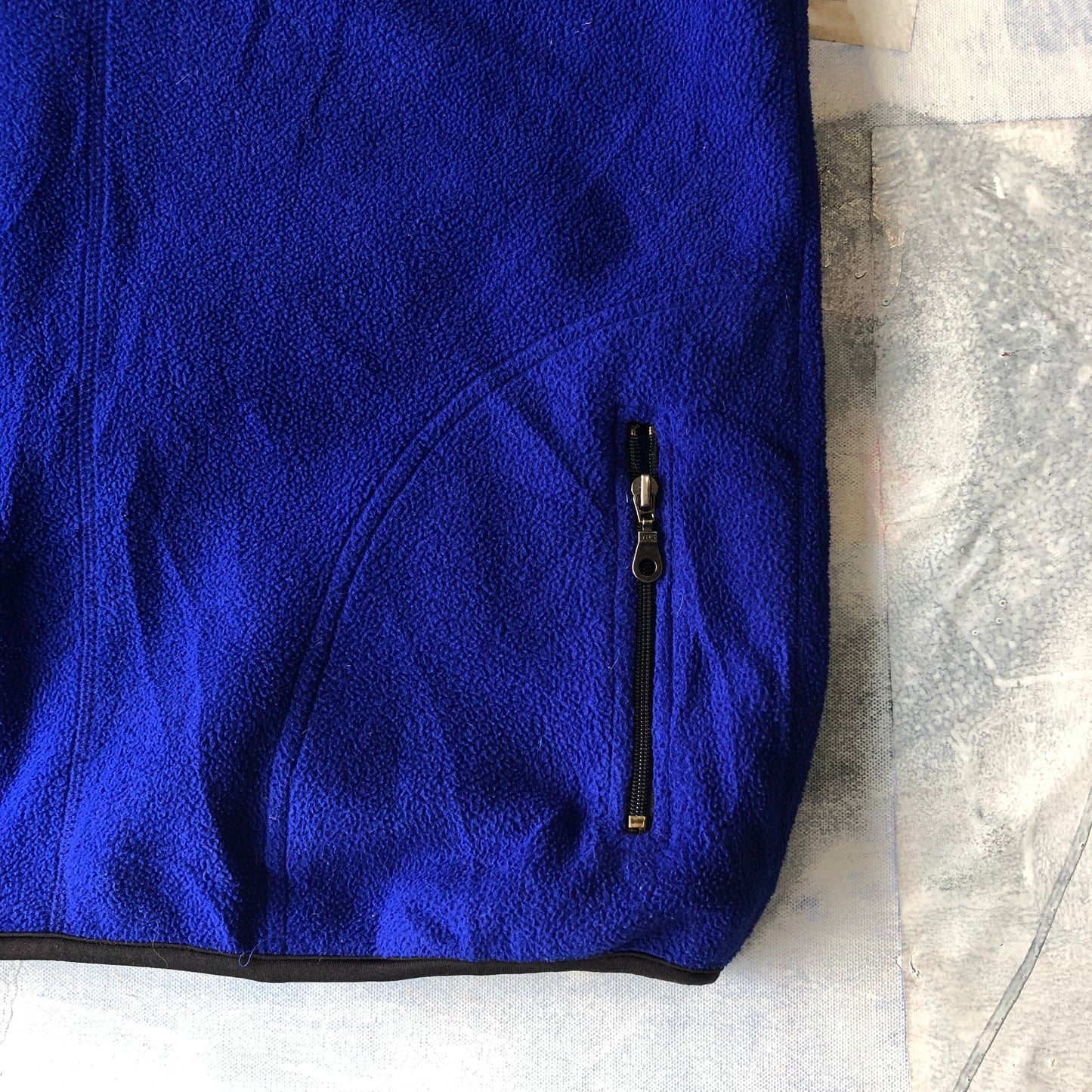 Champion Retro Full Zip Vest Fleece Sweatshirt XXL