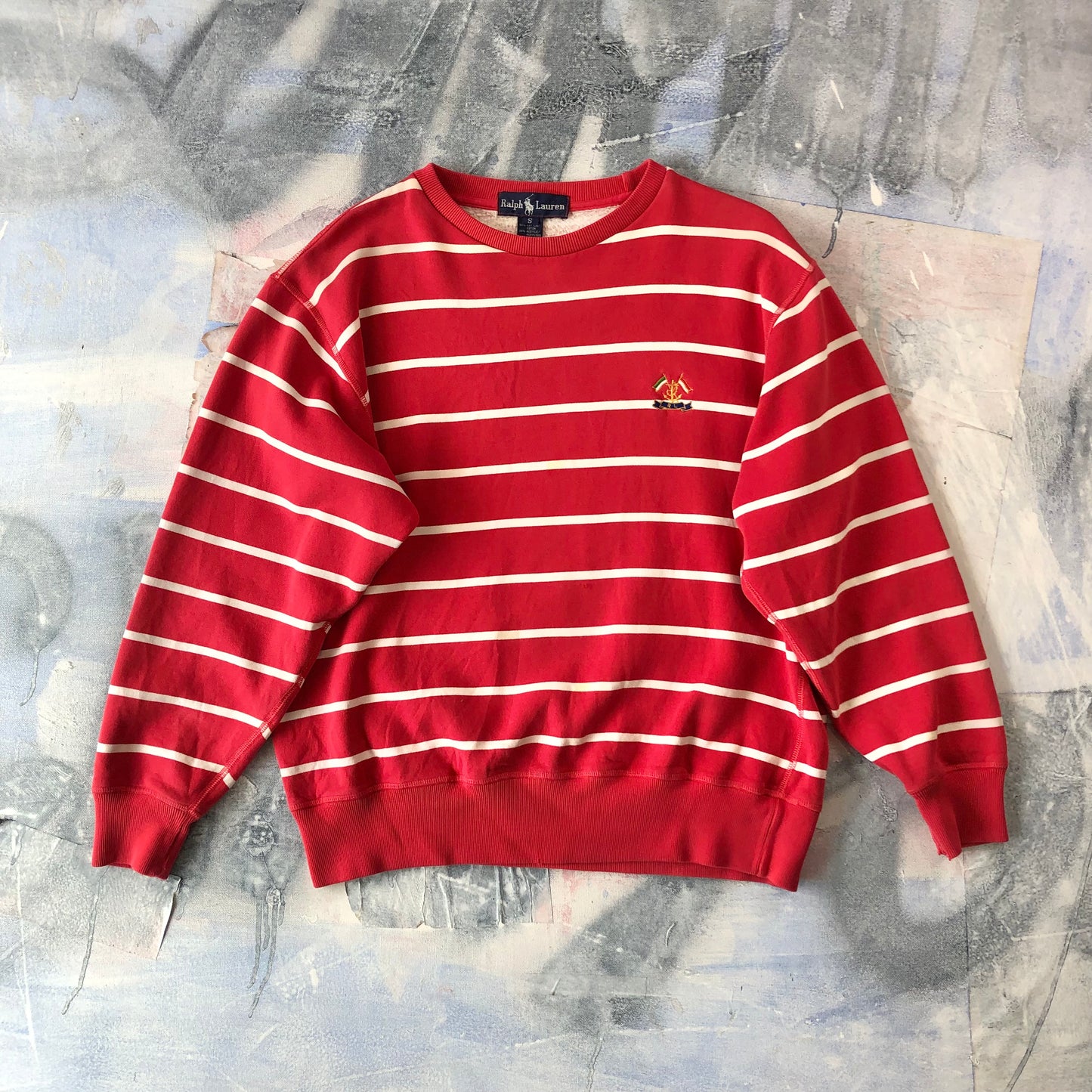 Ralph Lauren Striped Crewneck Sweatshirt S