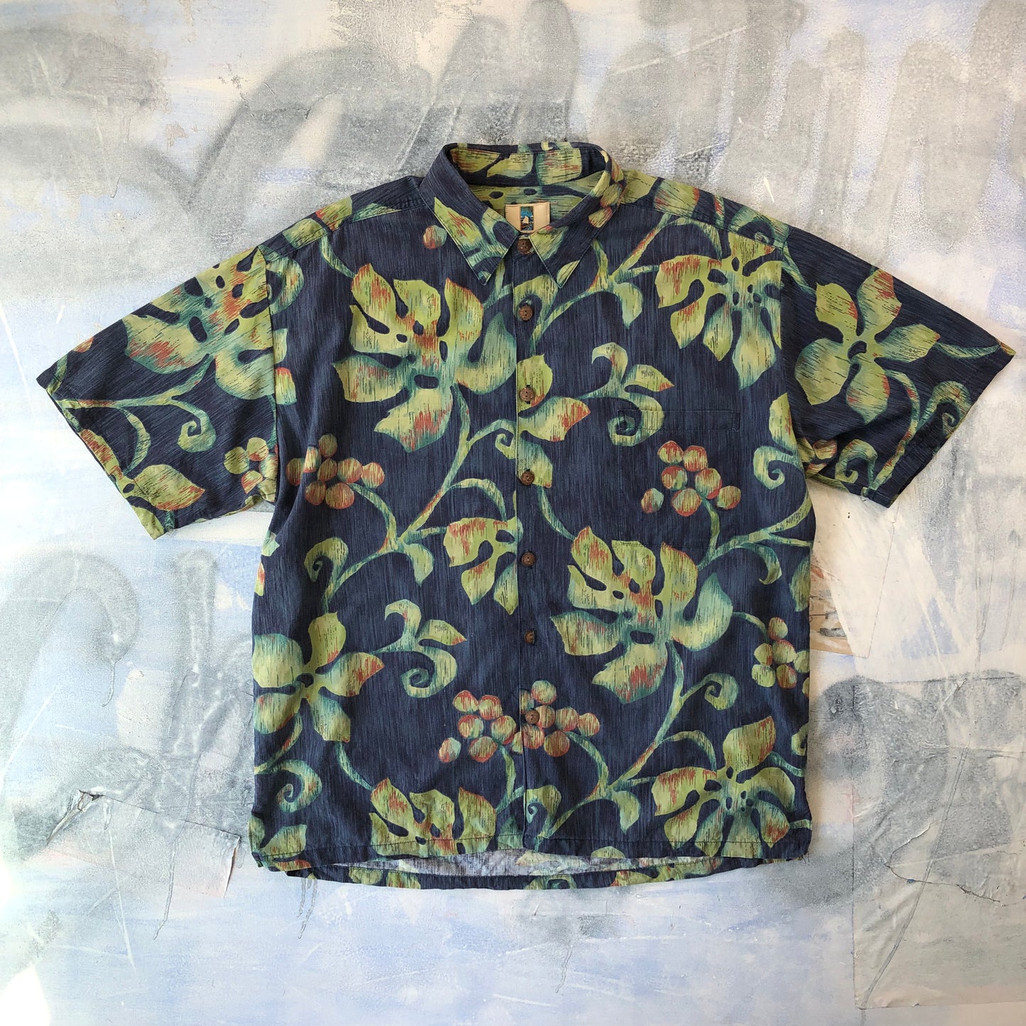 Vintage USA Kahal Hawaiian Islands Hawaiian Shirt XL