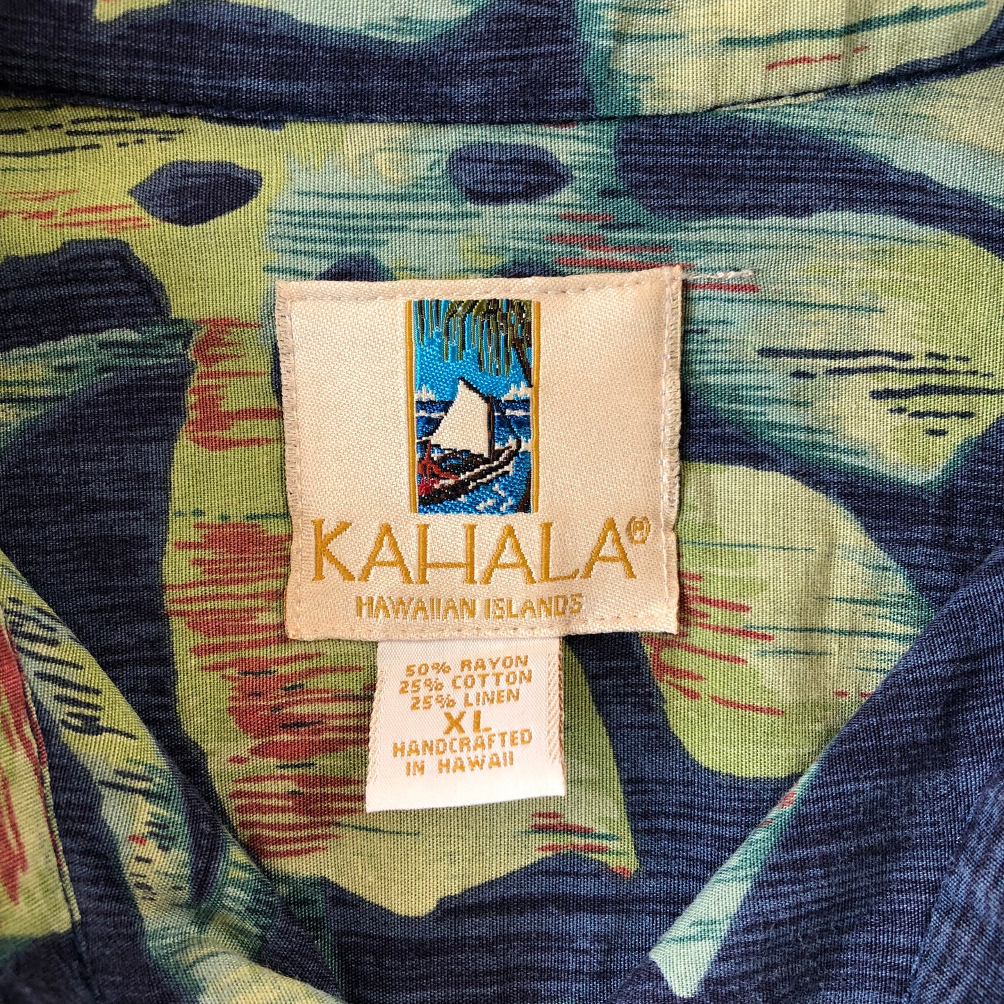 Vintage USA Kahal Hawaiian Islands Hawaiian Shirt XL