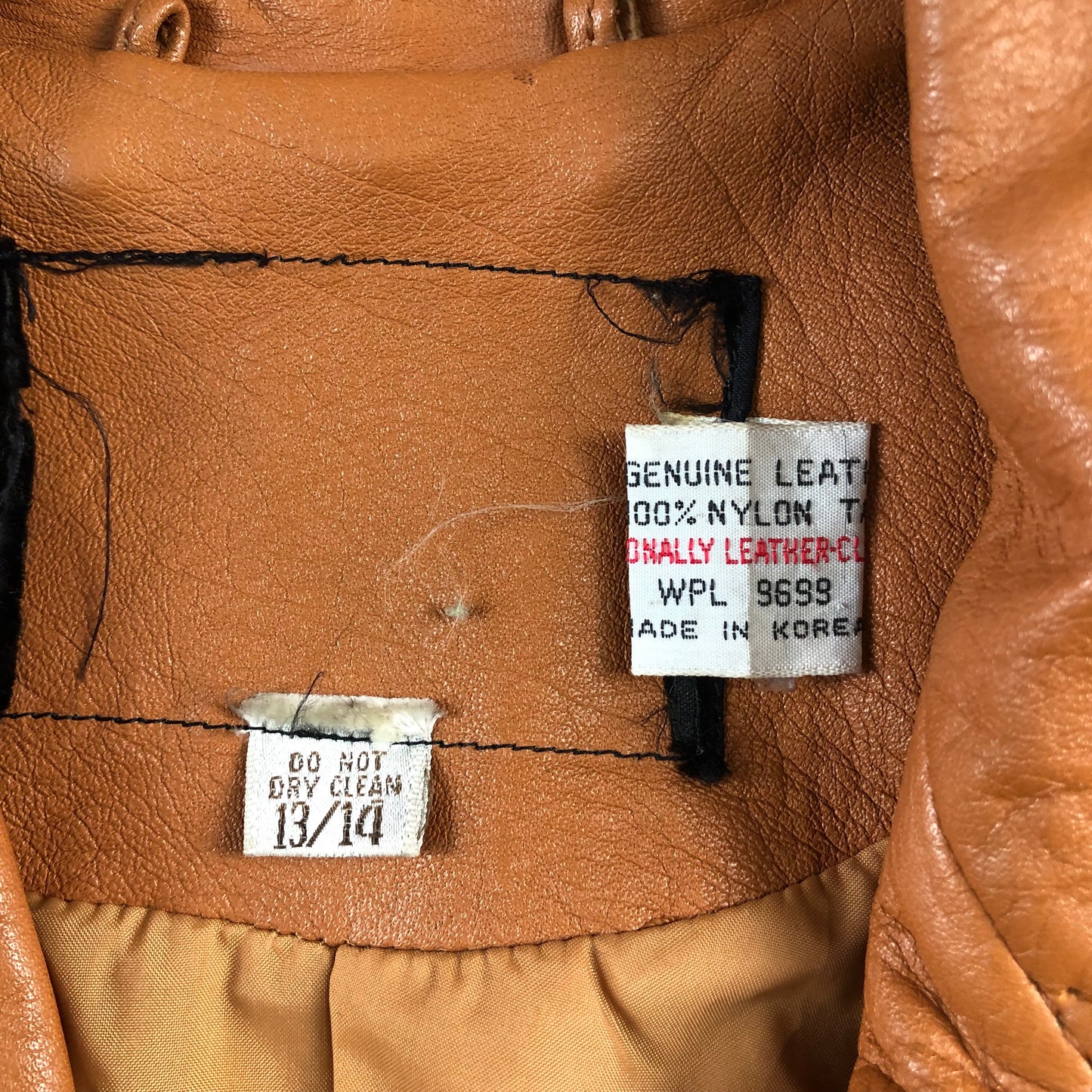 Leather Button Trench Coat