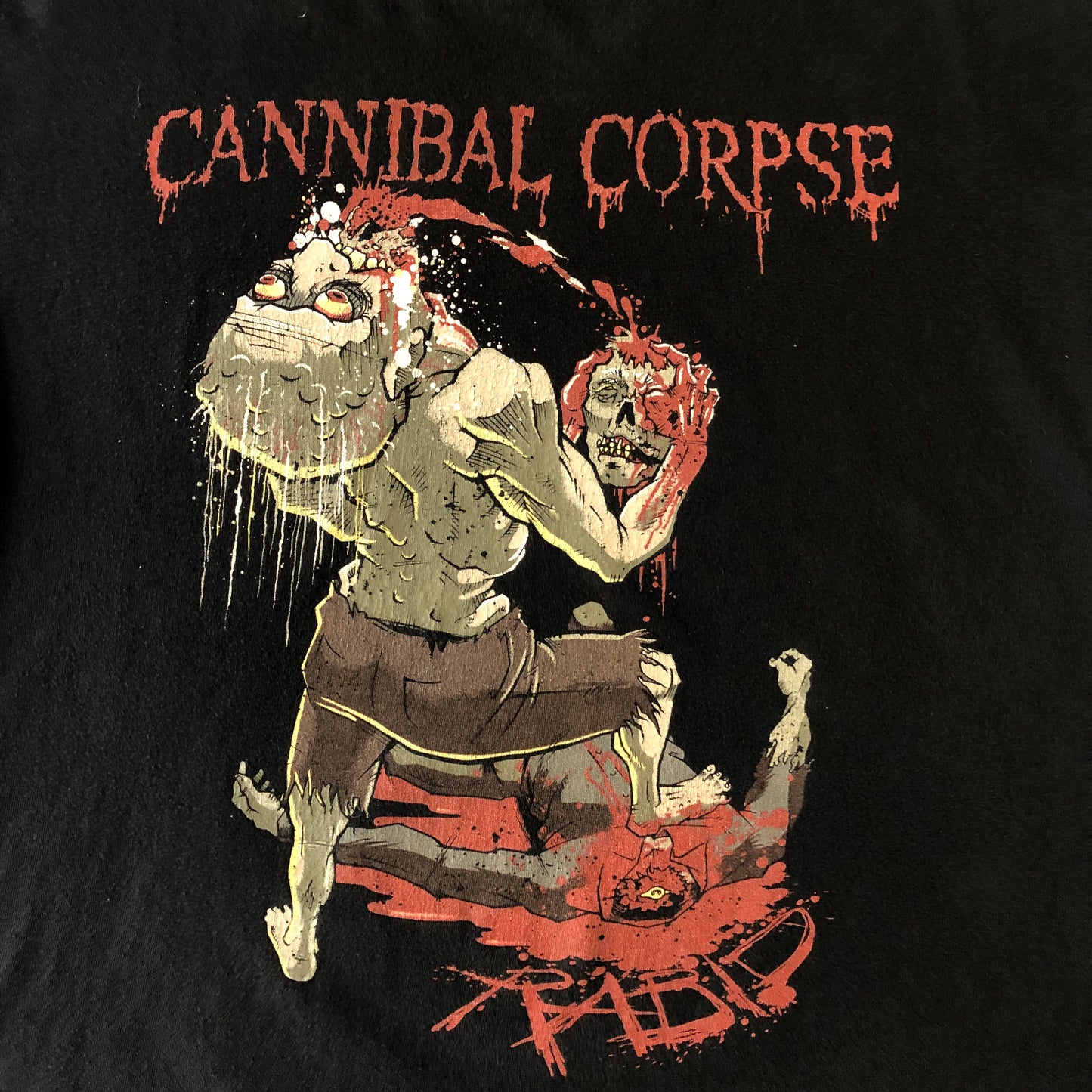 Cannibal Corpse Rabid Death Metal 1988 to 2013 T Shirt XL
