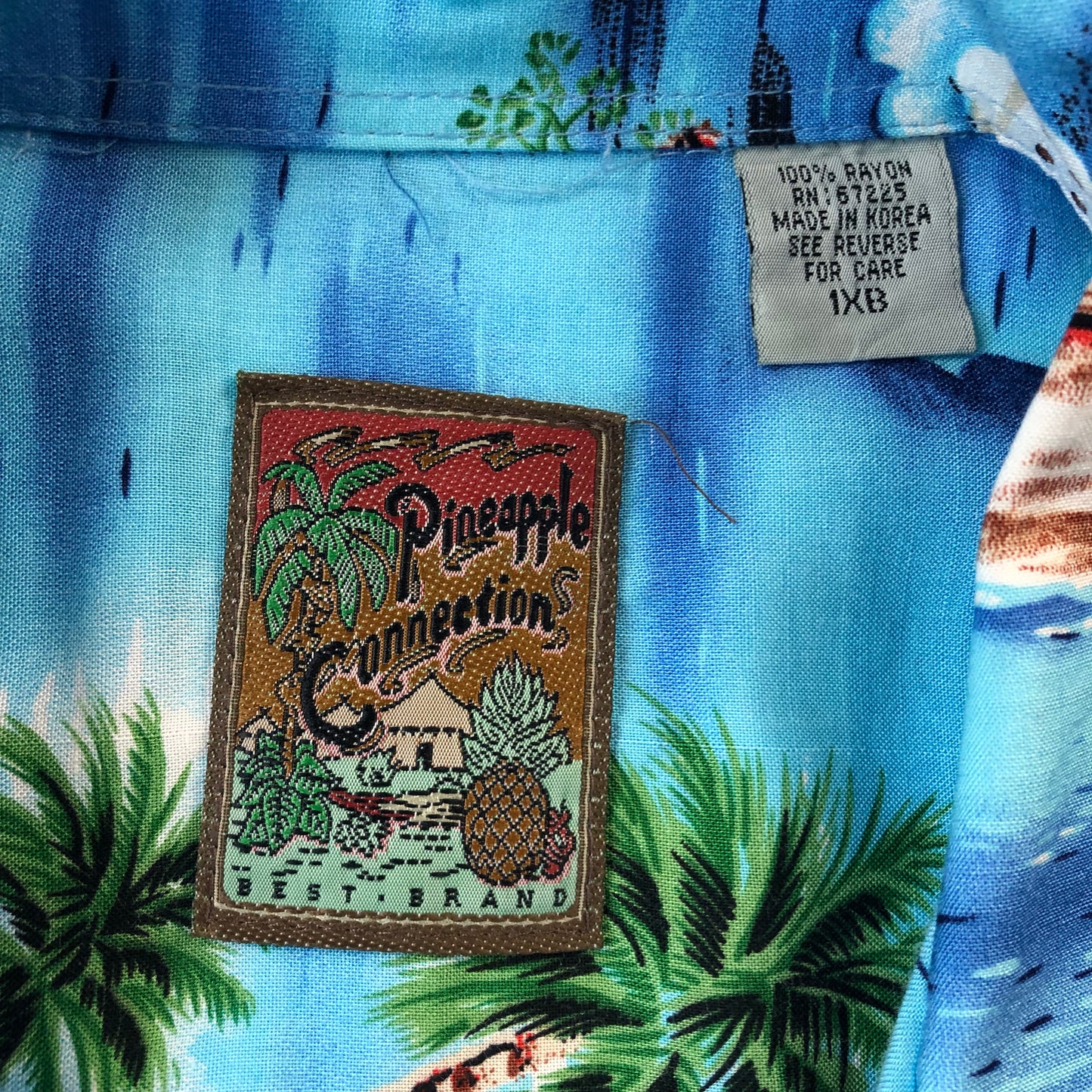 Vintage Pineapple Connection Hawaiian Shirt XXL