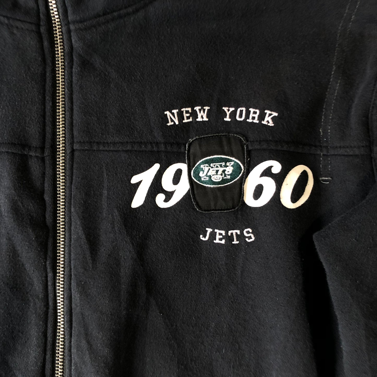 Pro Line NFL New York Jets 1960 Fleece Lined Full Zip Sweatshirt L