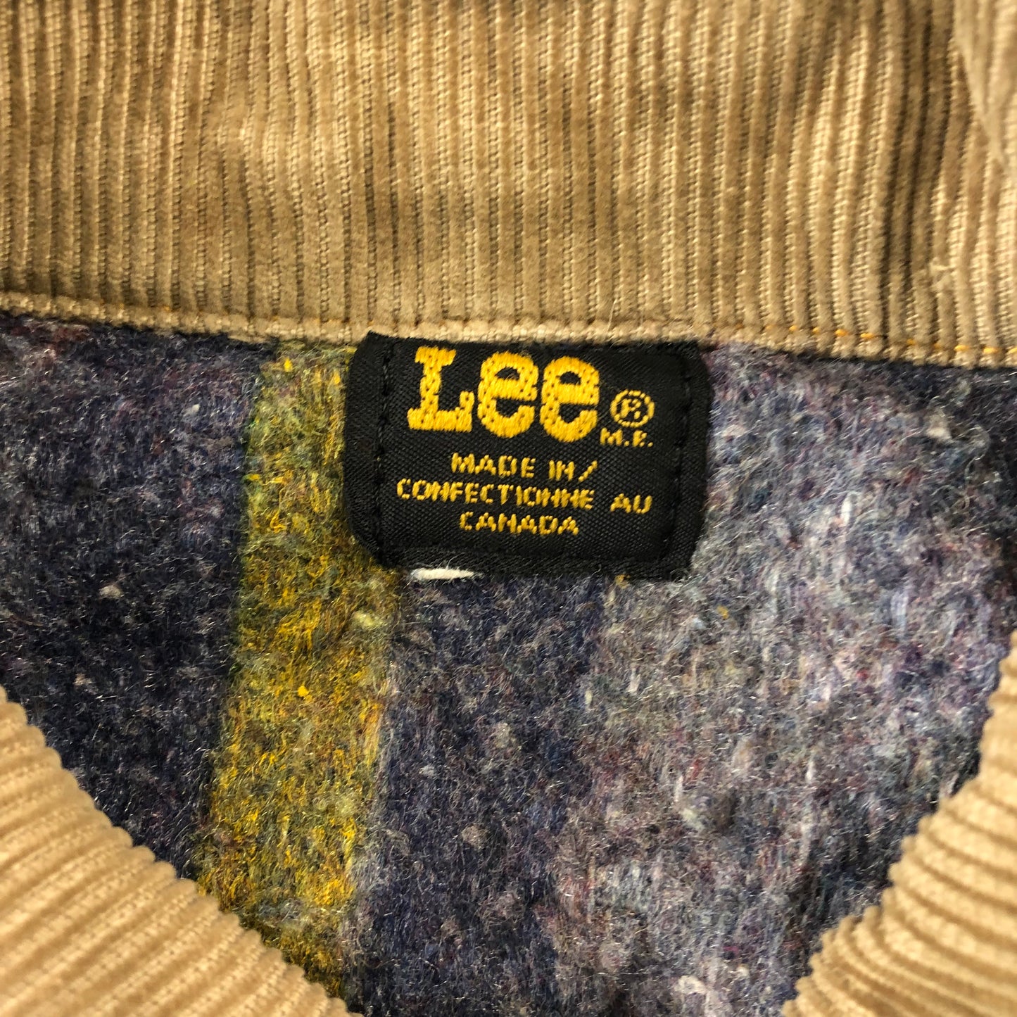 Lee Corduroy Collar Blanket Lined Button Denim Jacket S (Womens)