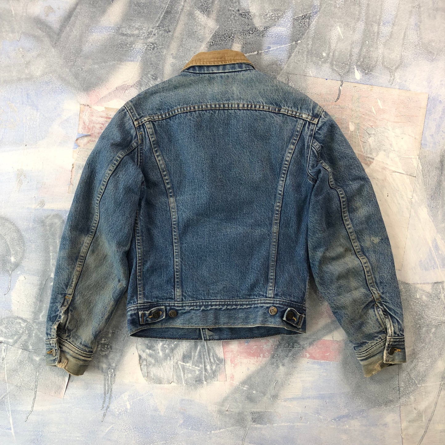 Lee Corduroy Collar Blanket Lined Button Denim Jacket S (Womens)